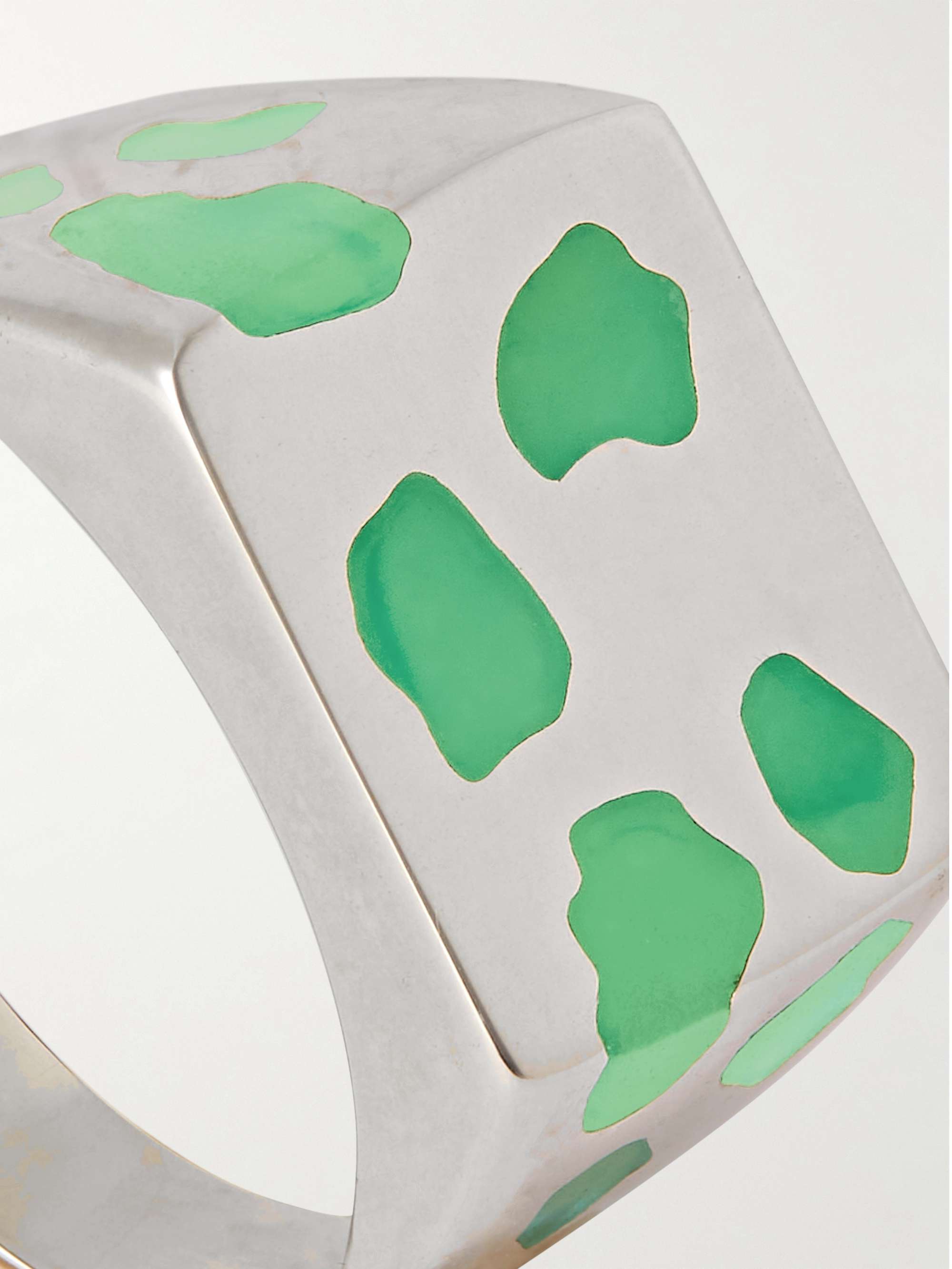 ELLIE MERCER Sterling Silver and Resin Ring