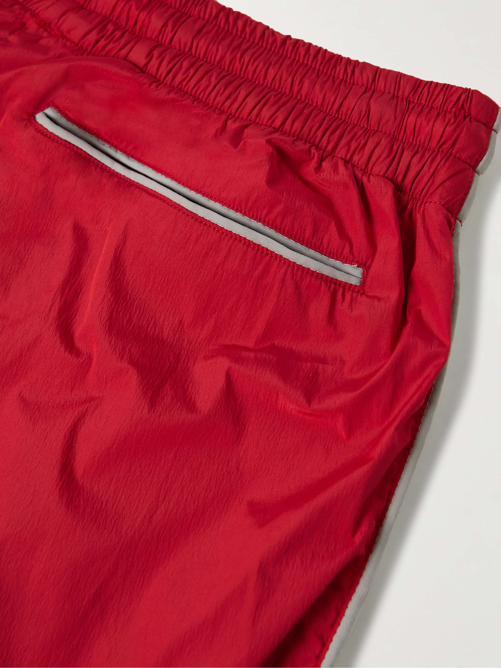 CHERRY LA Straight-Leg Logo-Print Recycled-Shell Track Pants