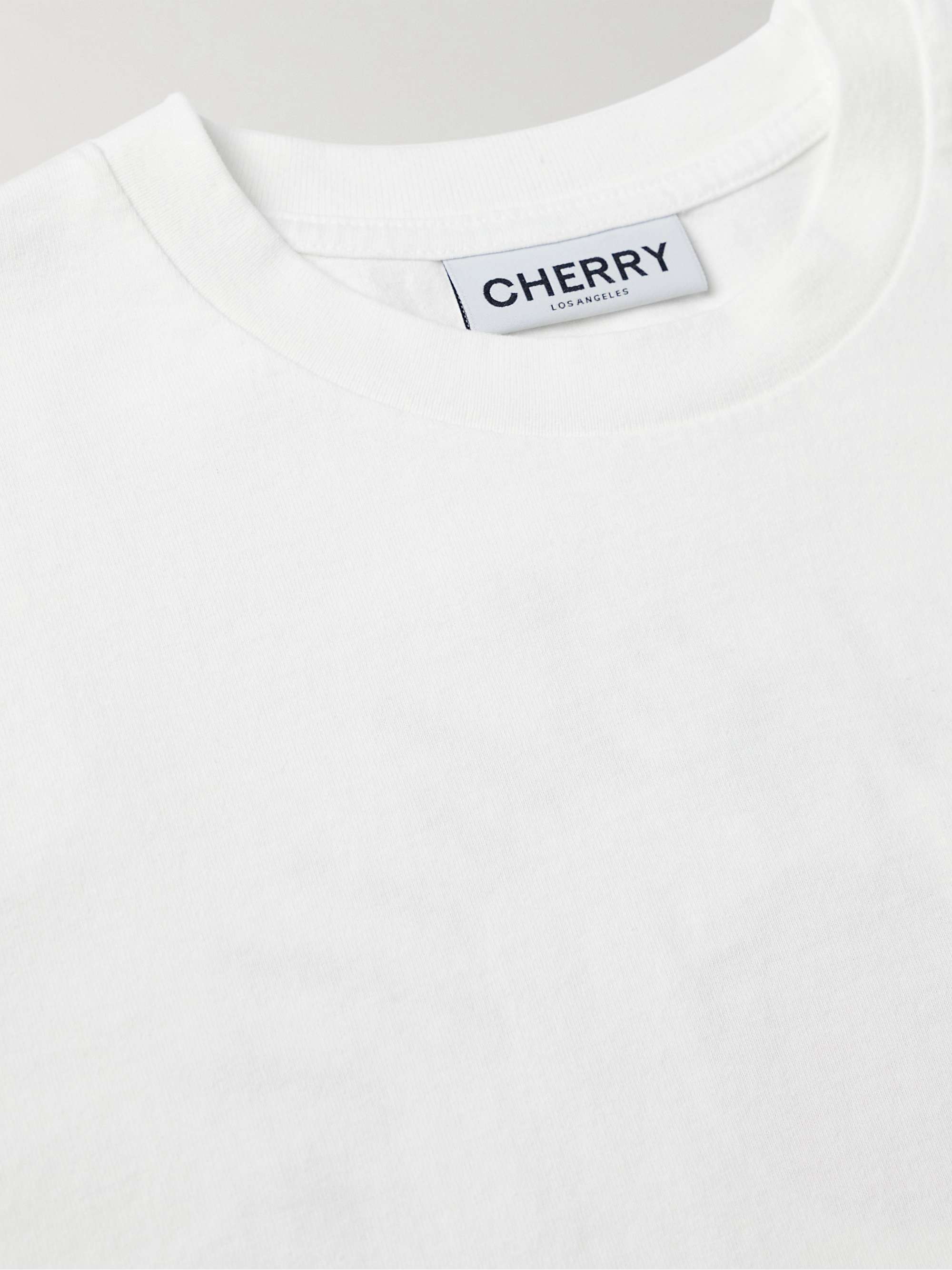 CHERRY LA Logo-Print Cotton-Jersey T-Shirt