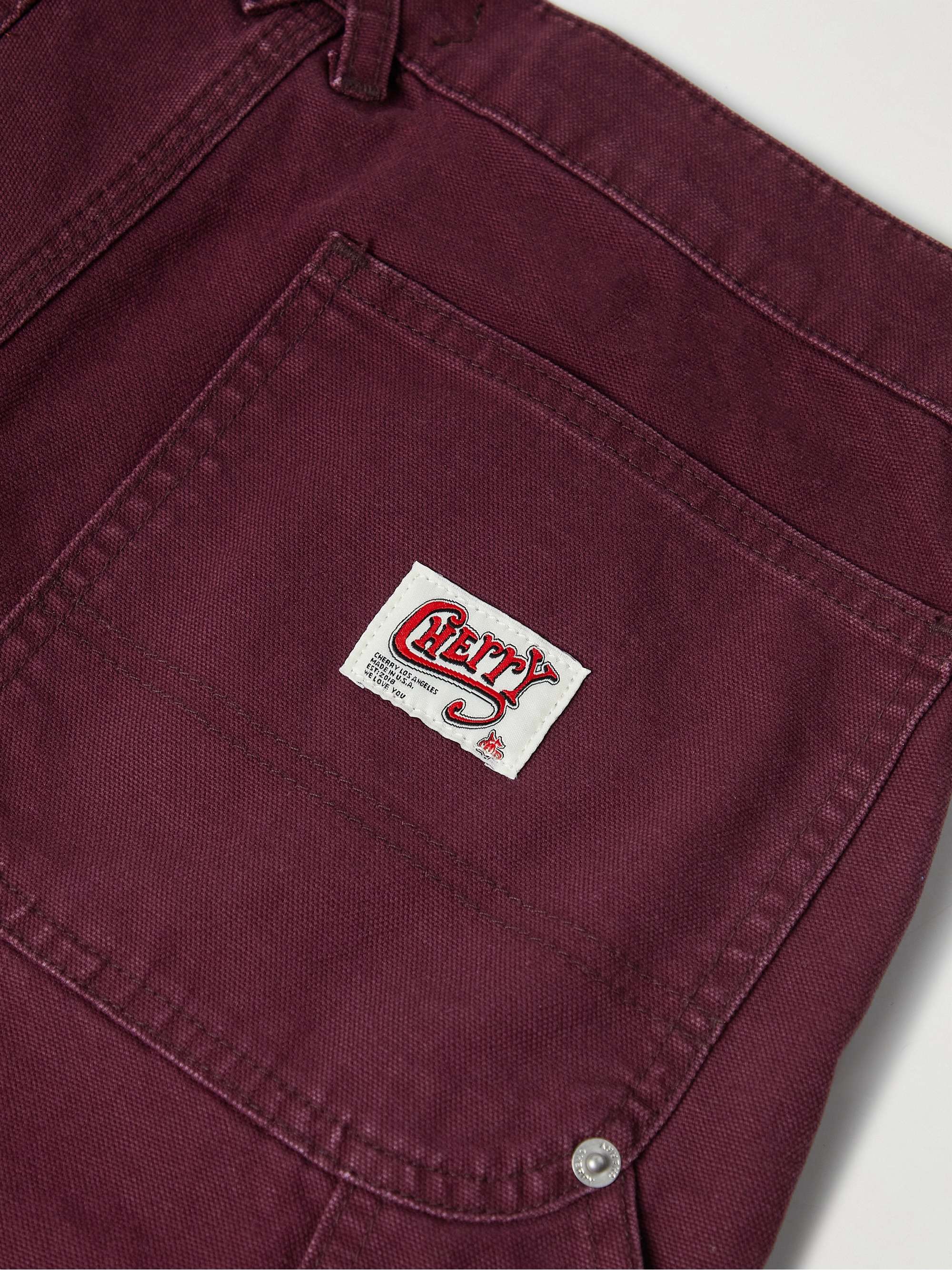 CHERRY LOS ANGELES Straight-Leg Panelled Cotton-Canvas Trousers