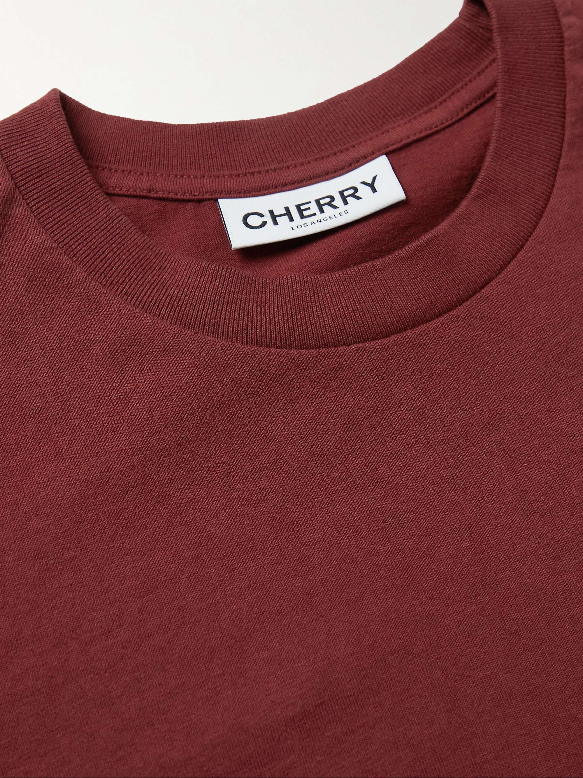 CHERRY LA Logo-Print Cotton-Jersey T-Shirt