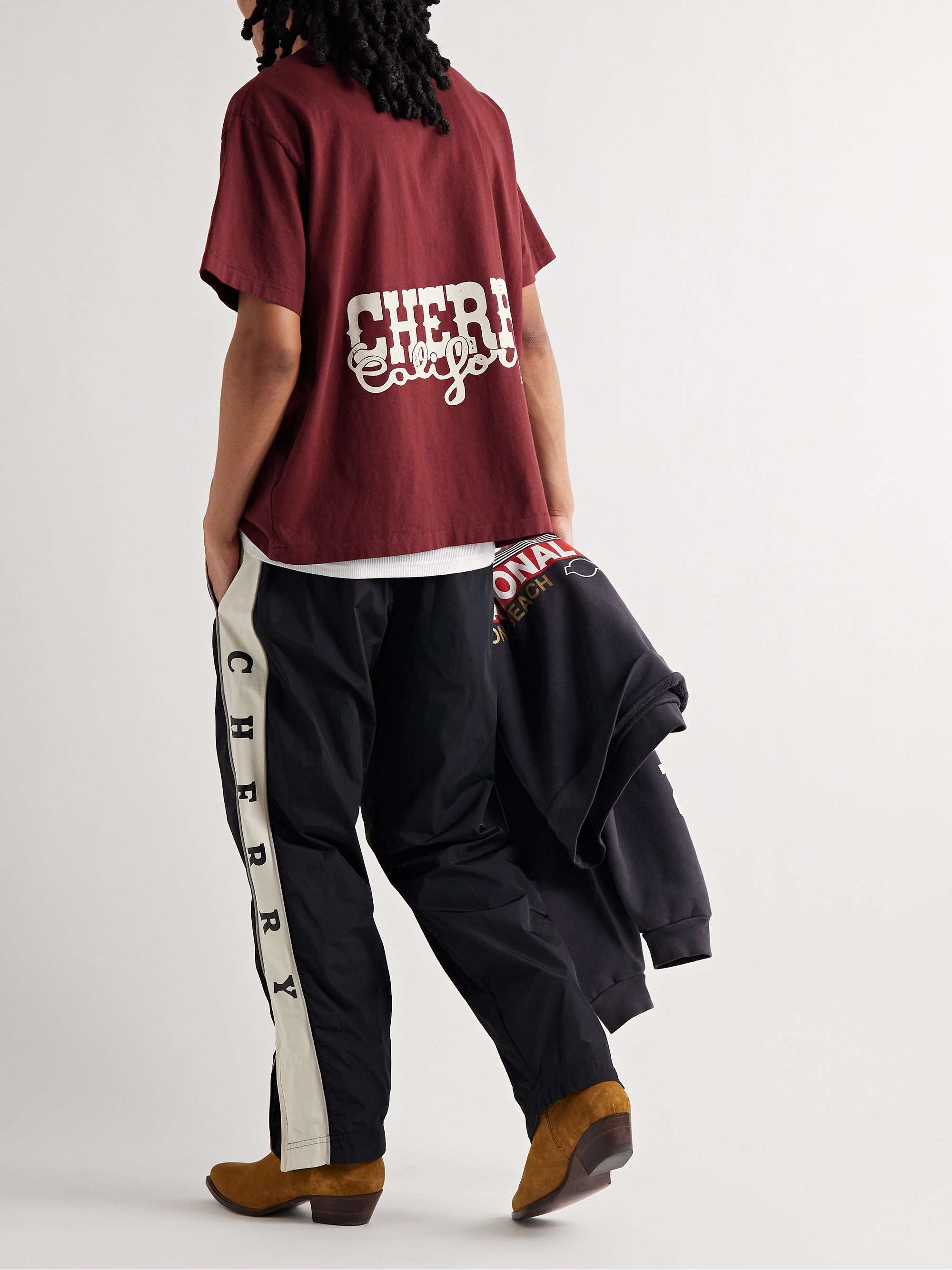 CHERRY LA Logo-Print Cotton-Jersey T-Shirt