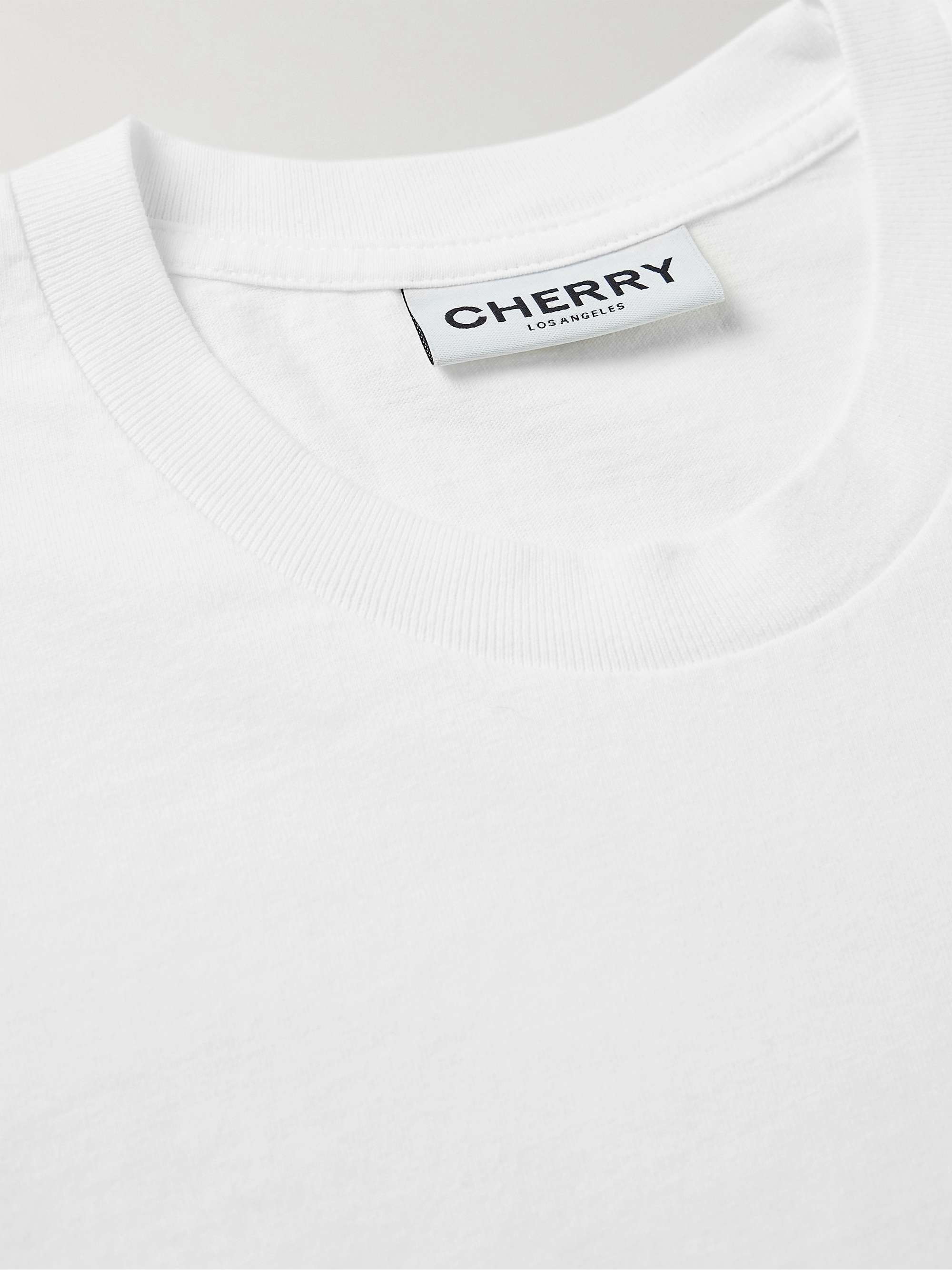CHERRY LA Logo-Print Cotton-Jersey T-Shirt