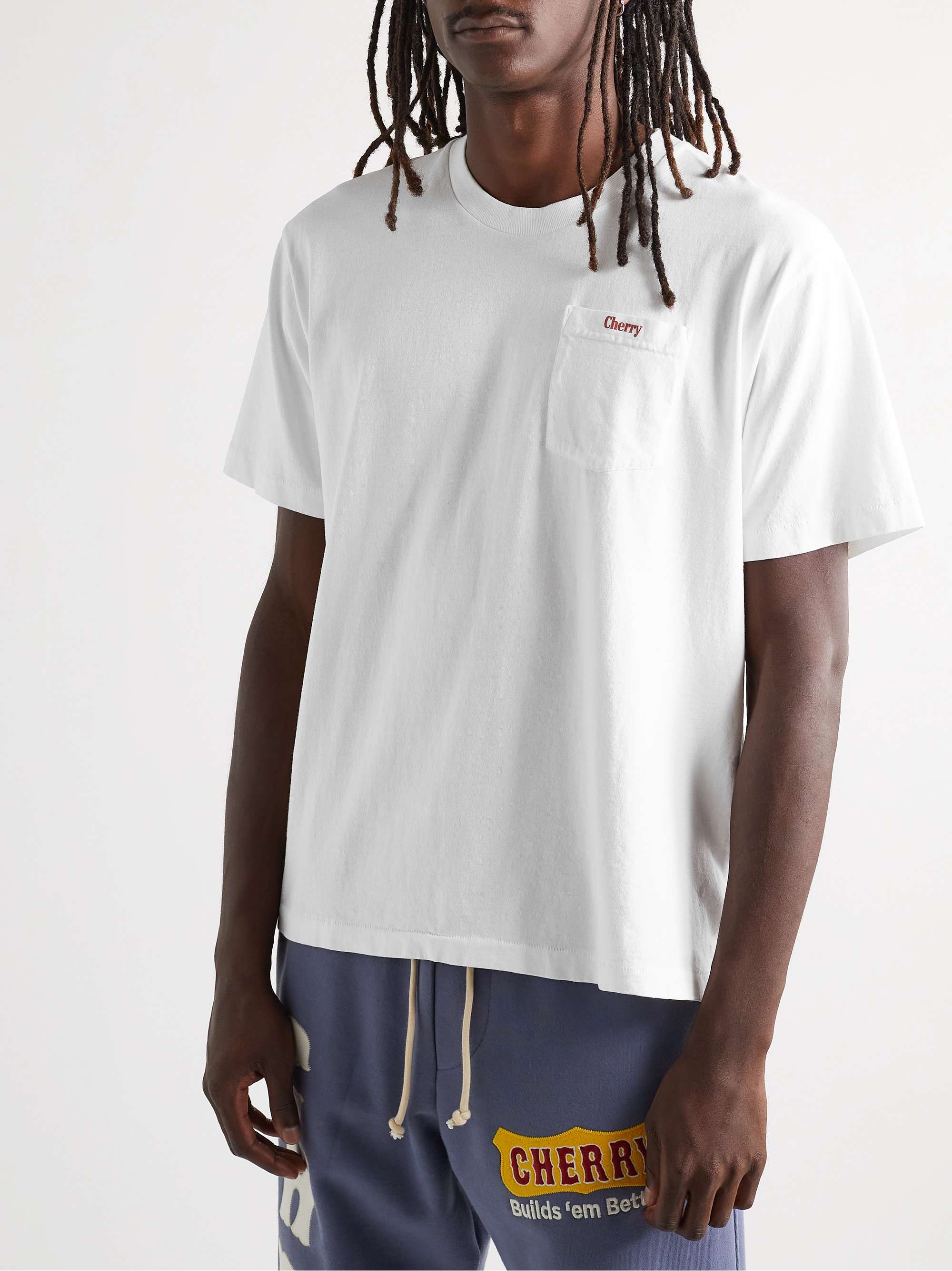 CHERRY LA Logo-Print Cotton-Jersey T-Shirt