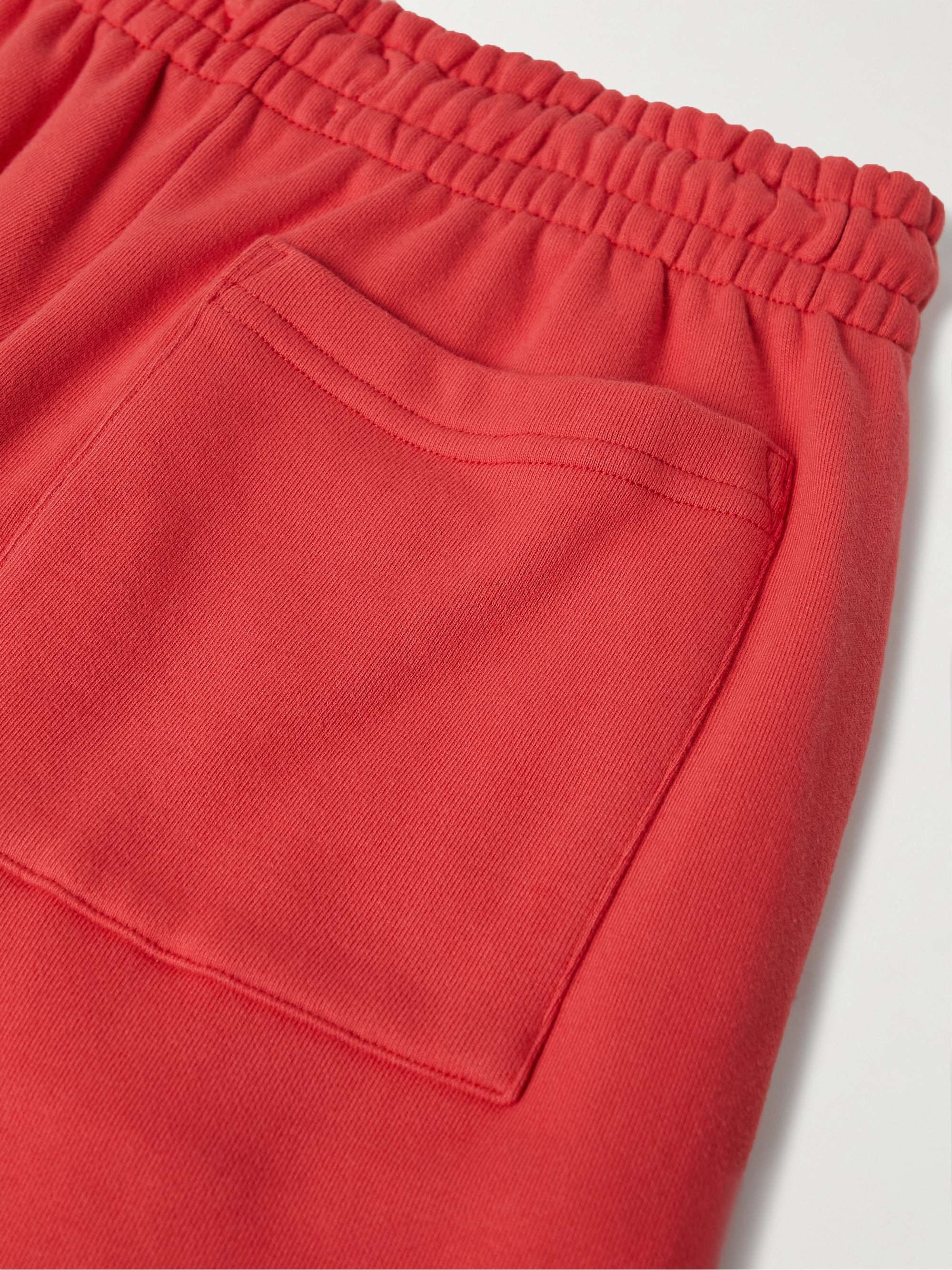 CHERRY LA Straight-Leg Logo-Appliquéd Cotton-Jersey Sweatpants
