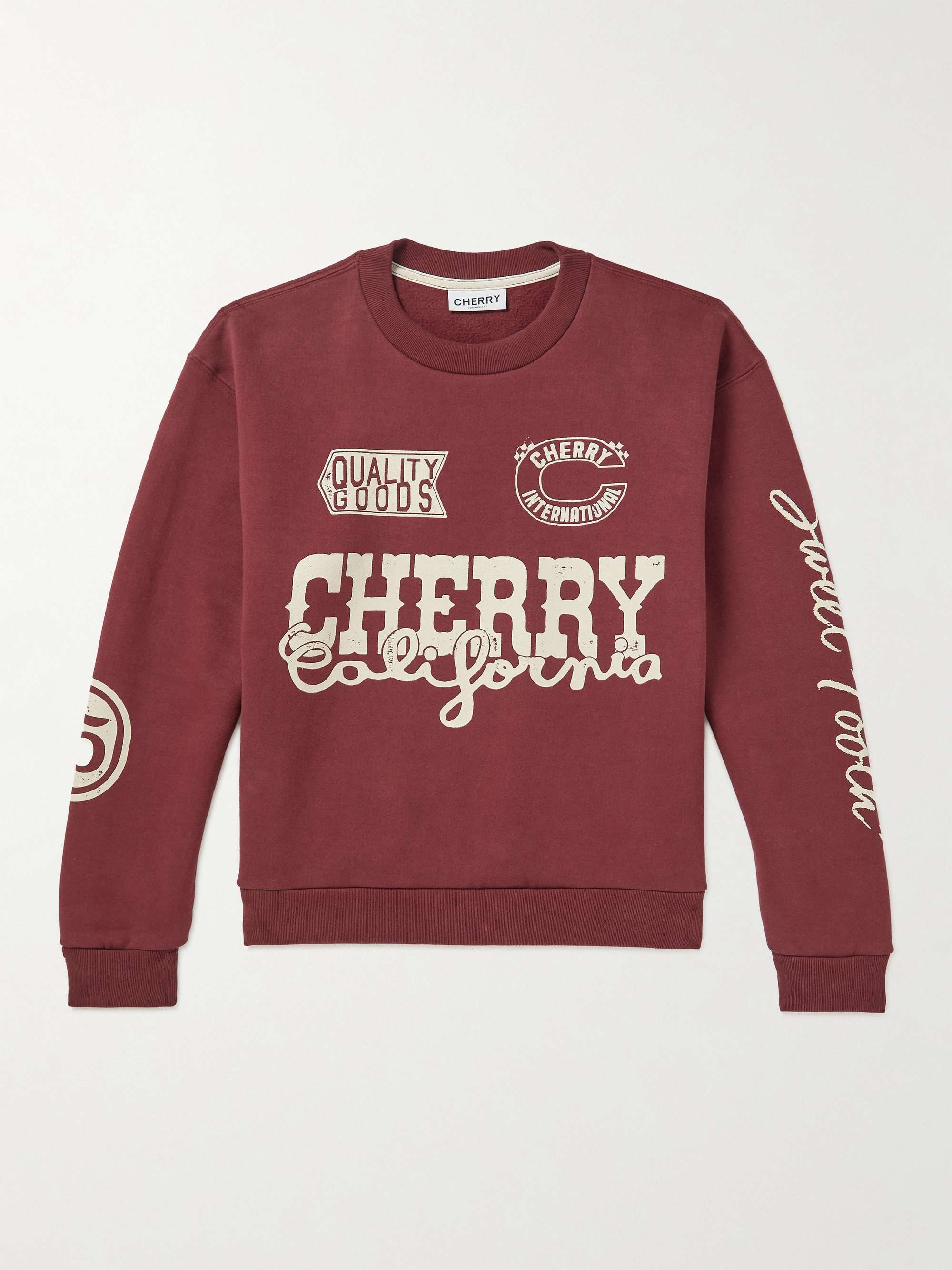 CHERRY LOS ANGELES Logo-Print Cotton-Jersey Sweatshirt for Men | MR PORTER