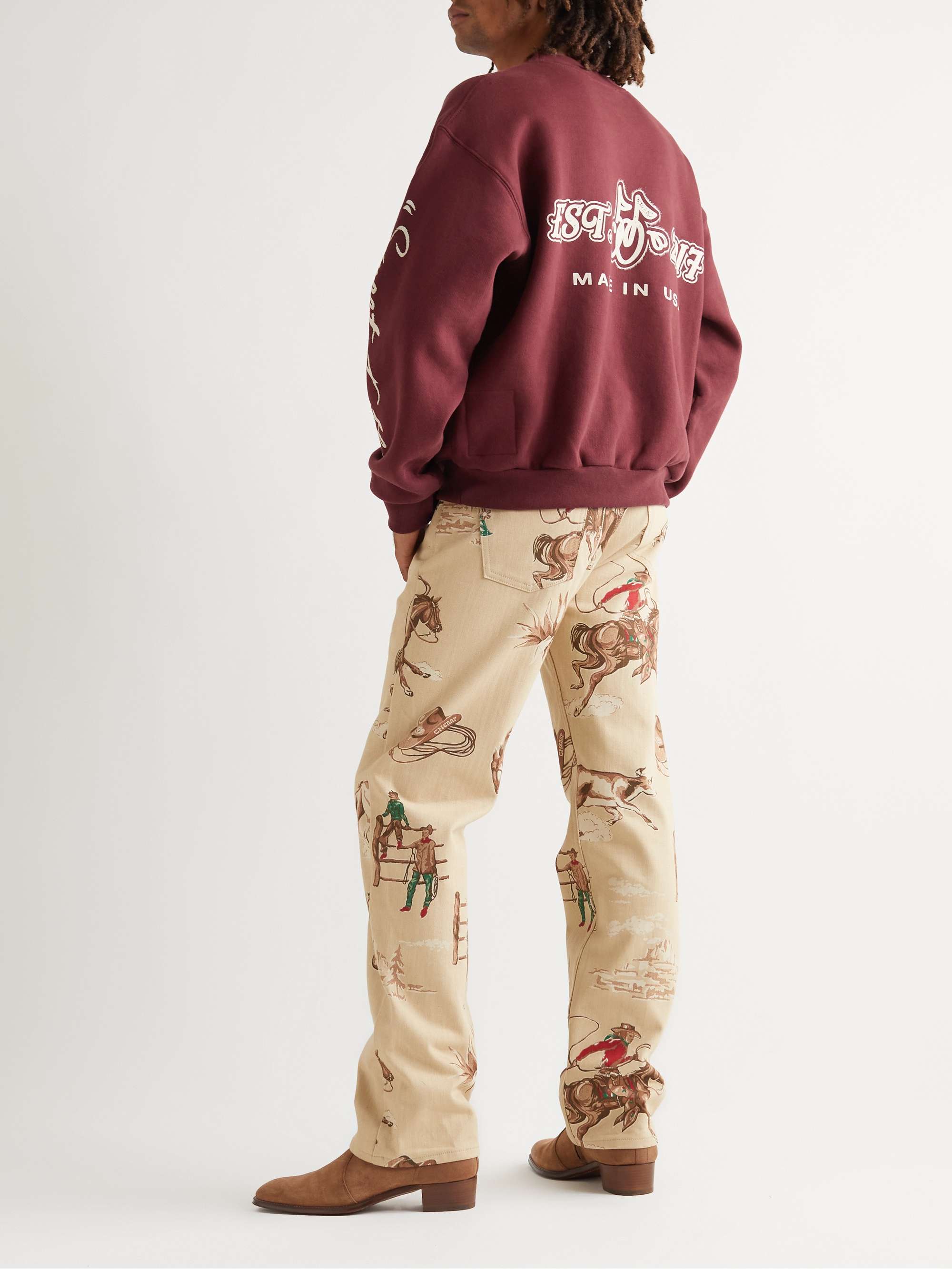CHERRY LA Logo-Print Cotton-Jersey Sweatshirt
