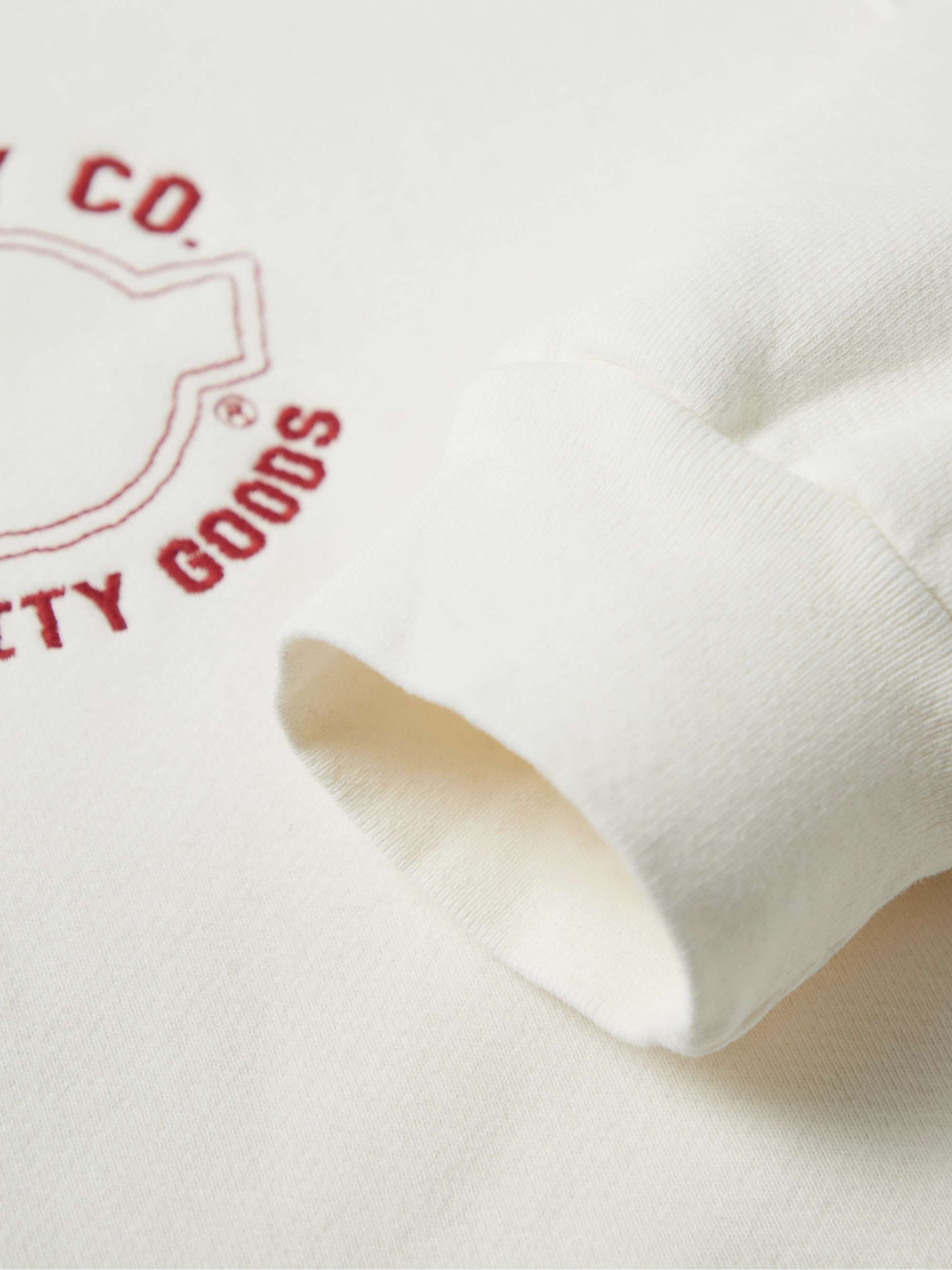 CHERRY LOS ANGELES Embroidered Cotton-Jersey Zip-Up Hoodie