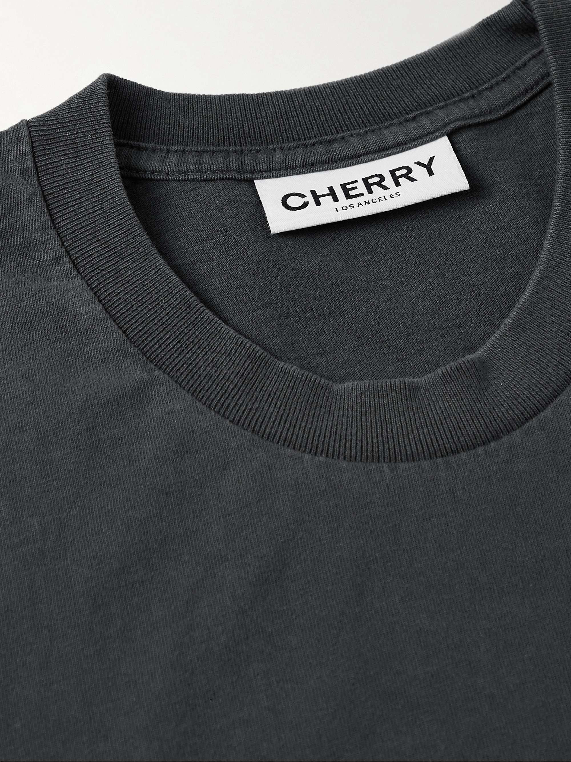 CHERRY LA Logo-Print Cotton-Jersey T-Shirt