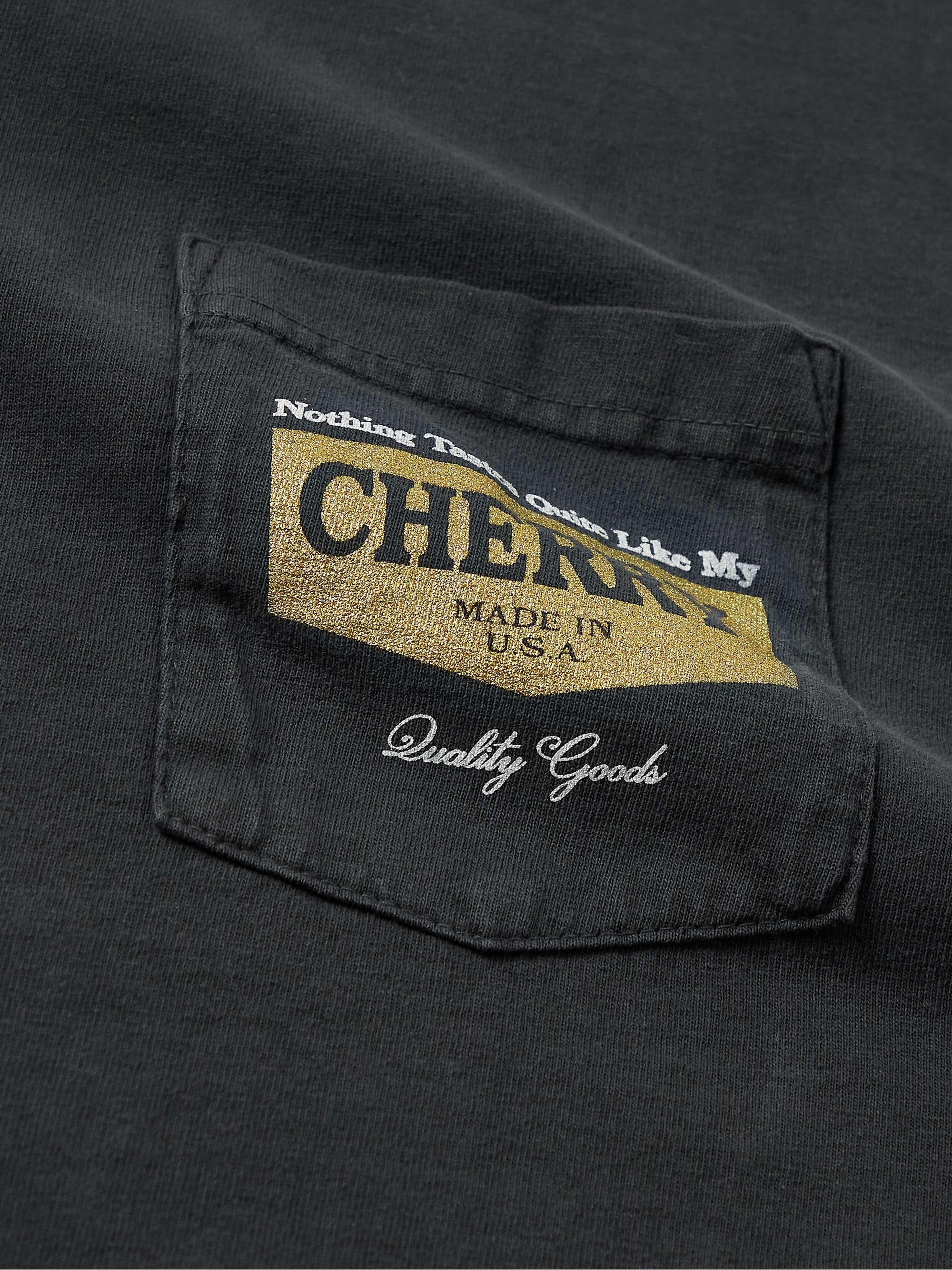 CHERRY LA Logo-Print Cotton-Jersey T-Shirt