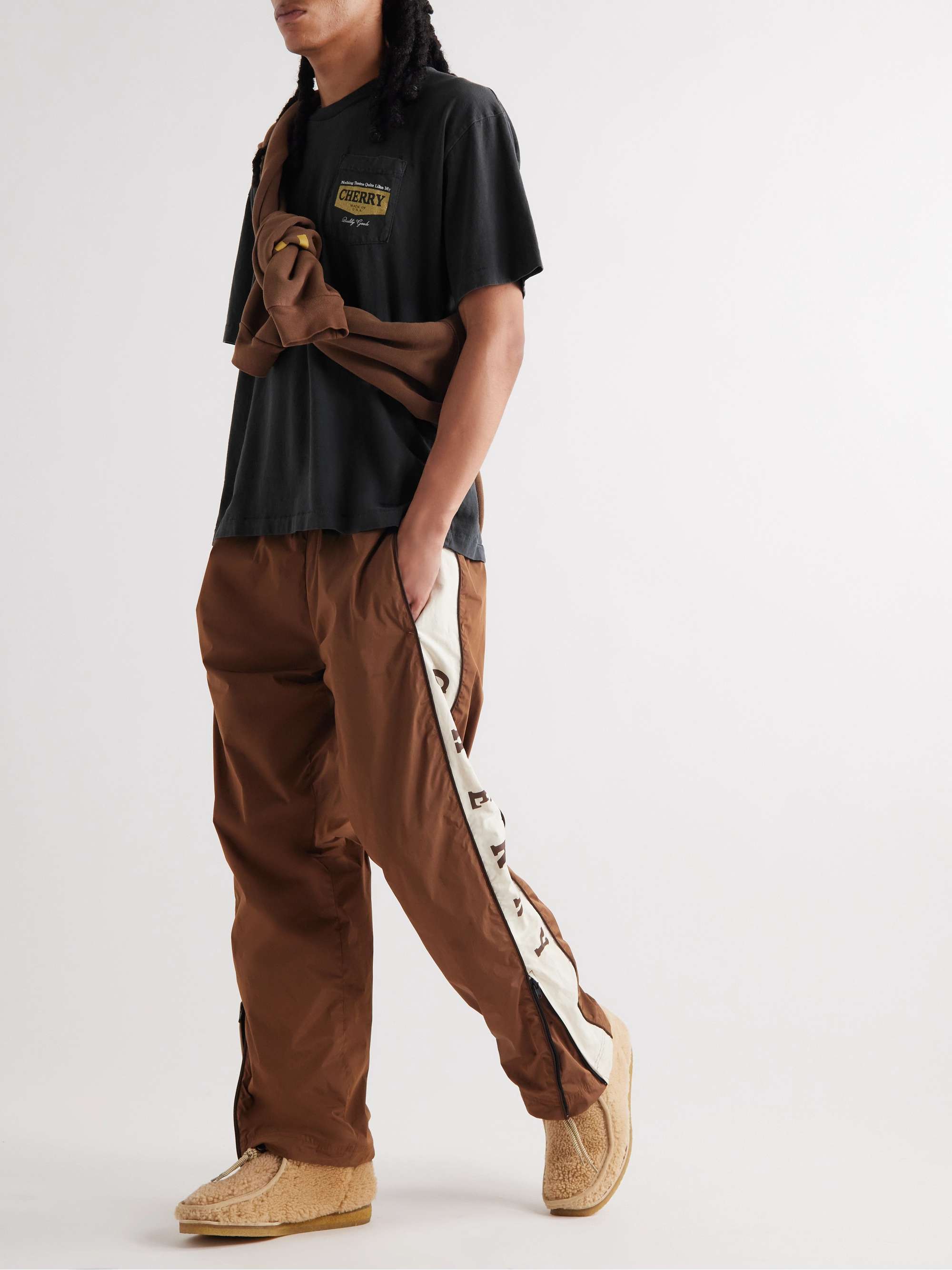 CHERRY LA Logo-Print Cotton-Jersey T-Shirt