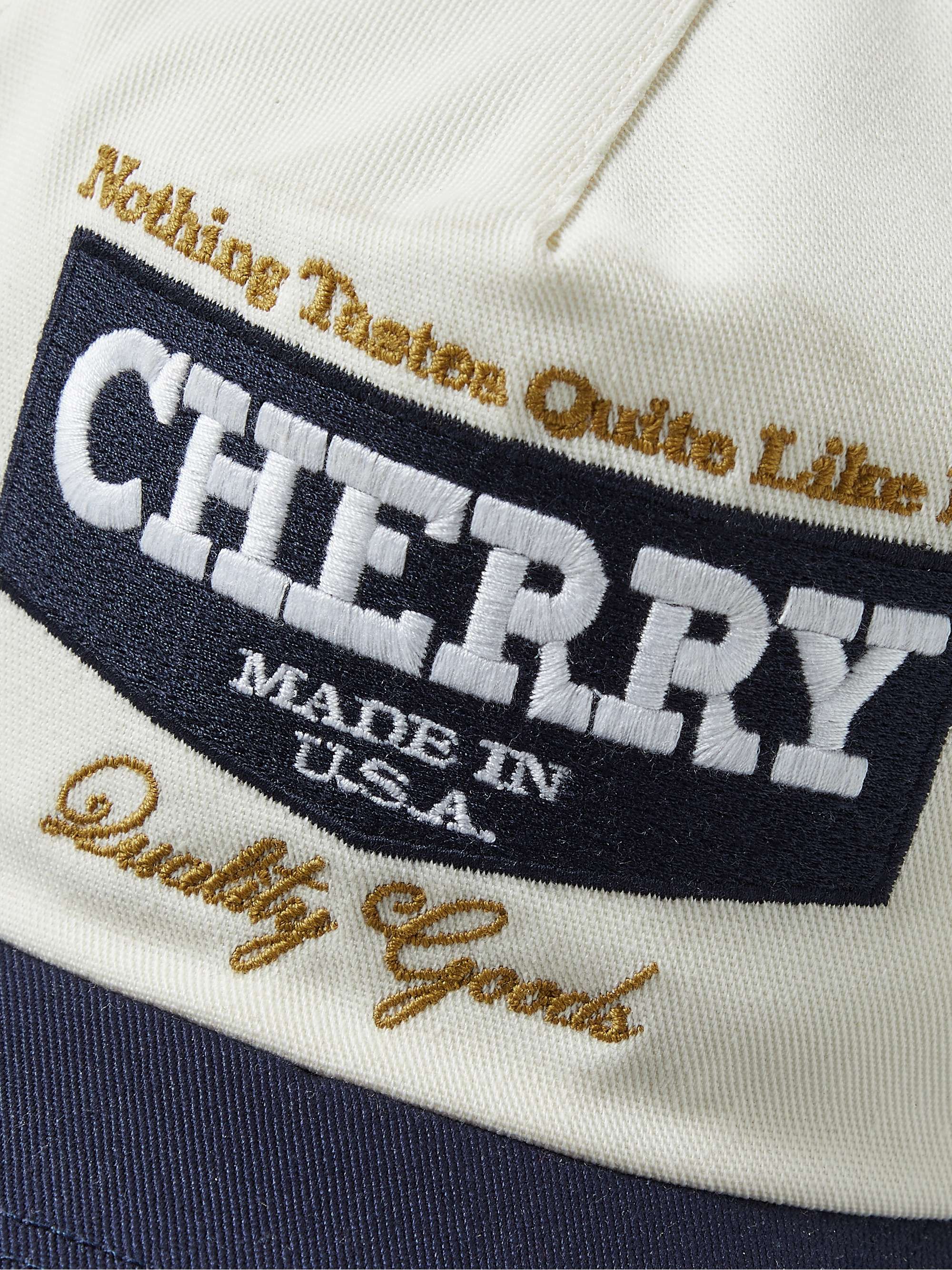 CHERRY LOS ANGELES Logo-Embroidered Colour-Block Cotton-Twill Baseball Cap