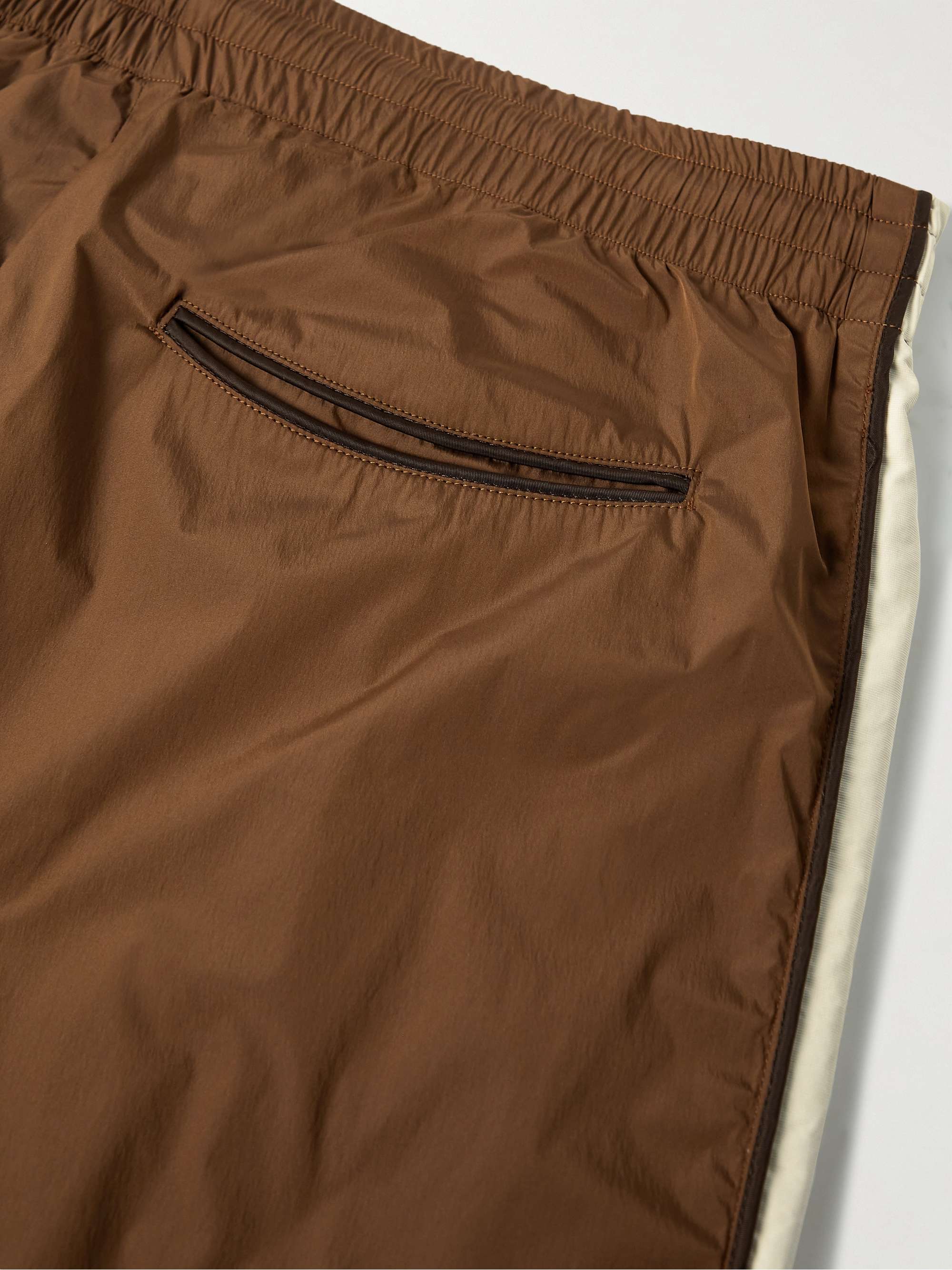 CHERRY LA Straight-Leg Logo-Print Recycled-Shell Track Pants