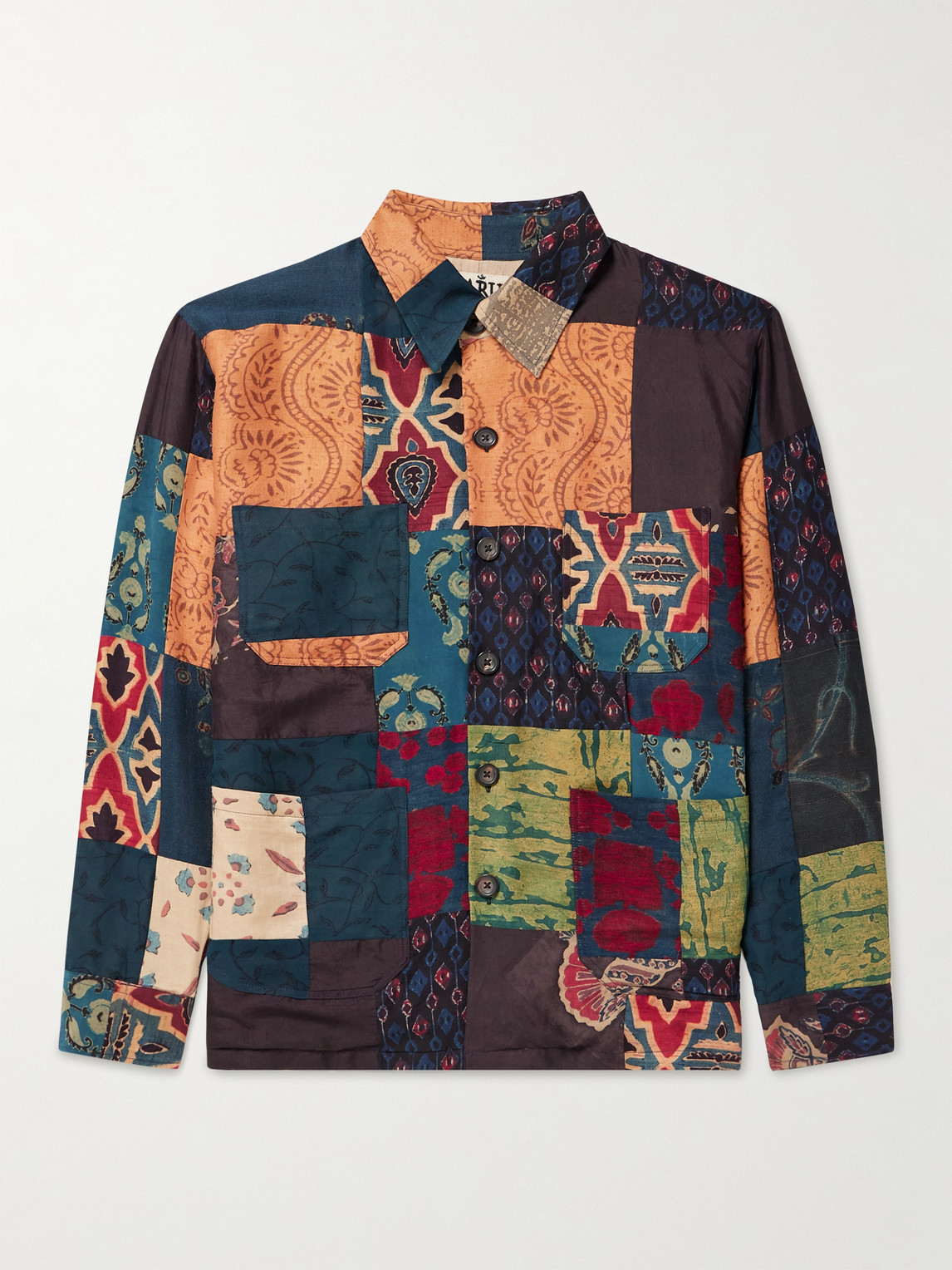 Kartik Research - Printed Cotton-Voile Kantha Jacket - Curated