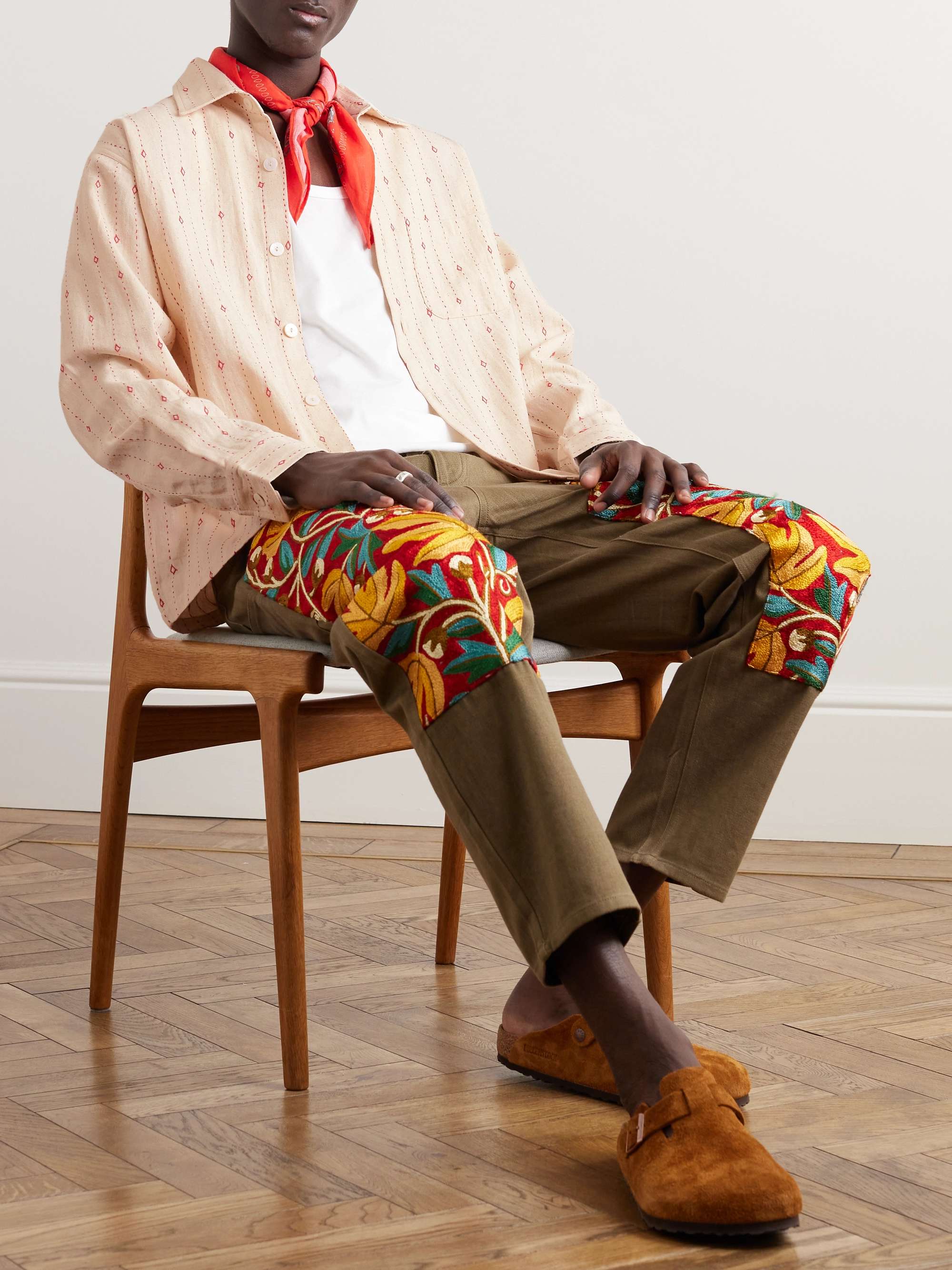 KARTIK RESEARCH Embroidered Cotton Shirt
