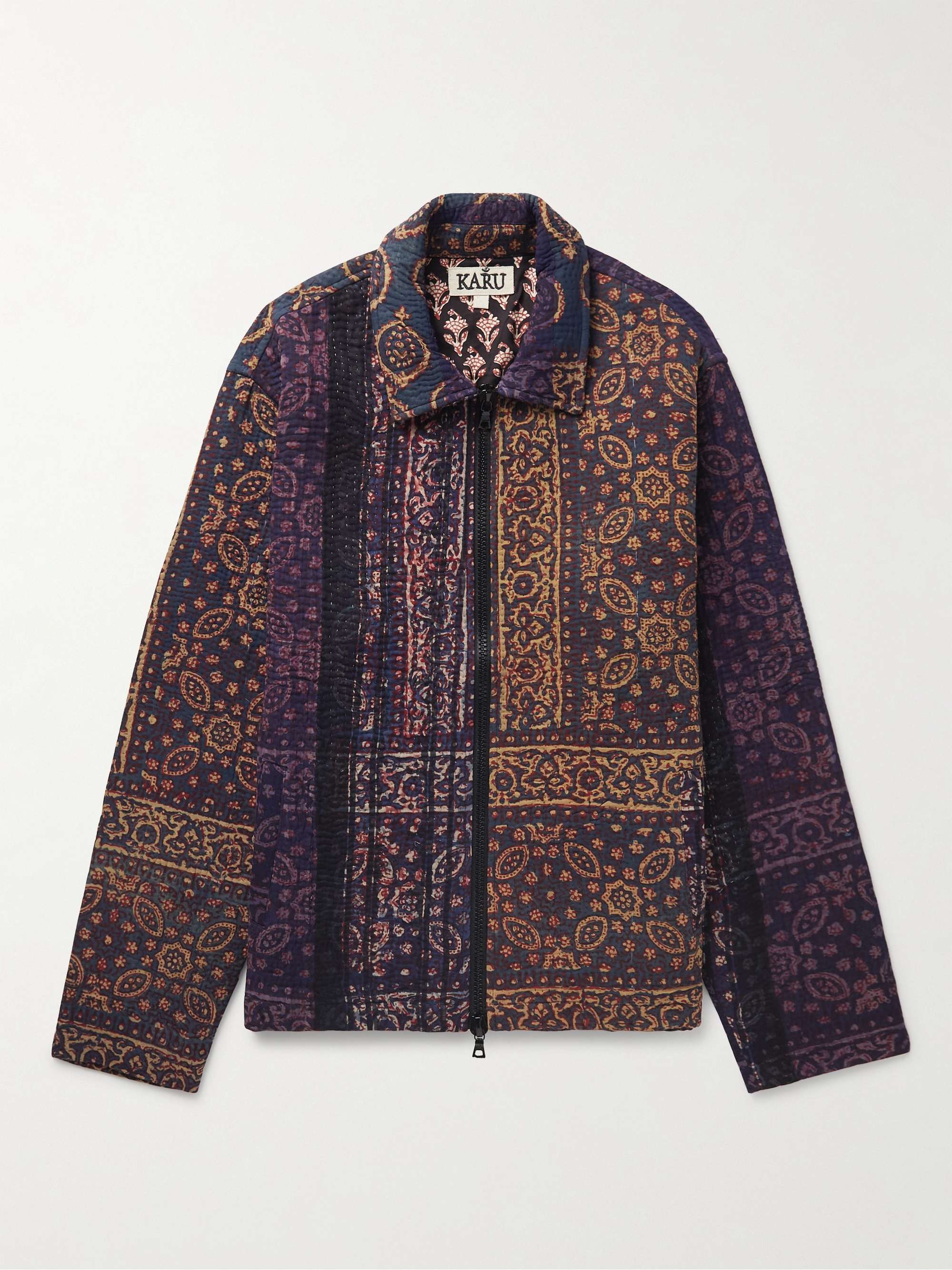 KARTIK RESEARCH Embroidered Printed Cotton Jacket