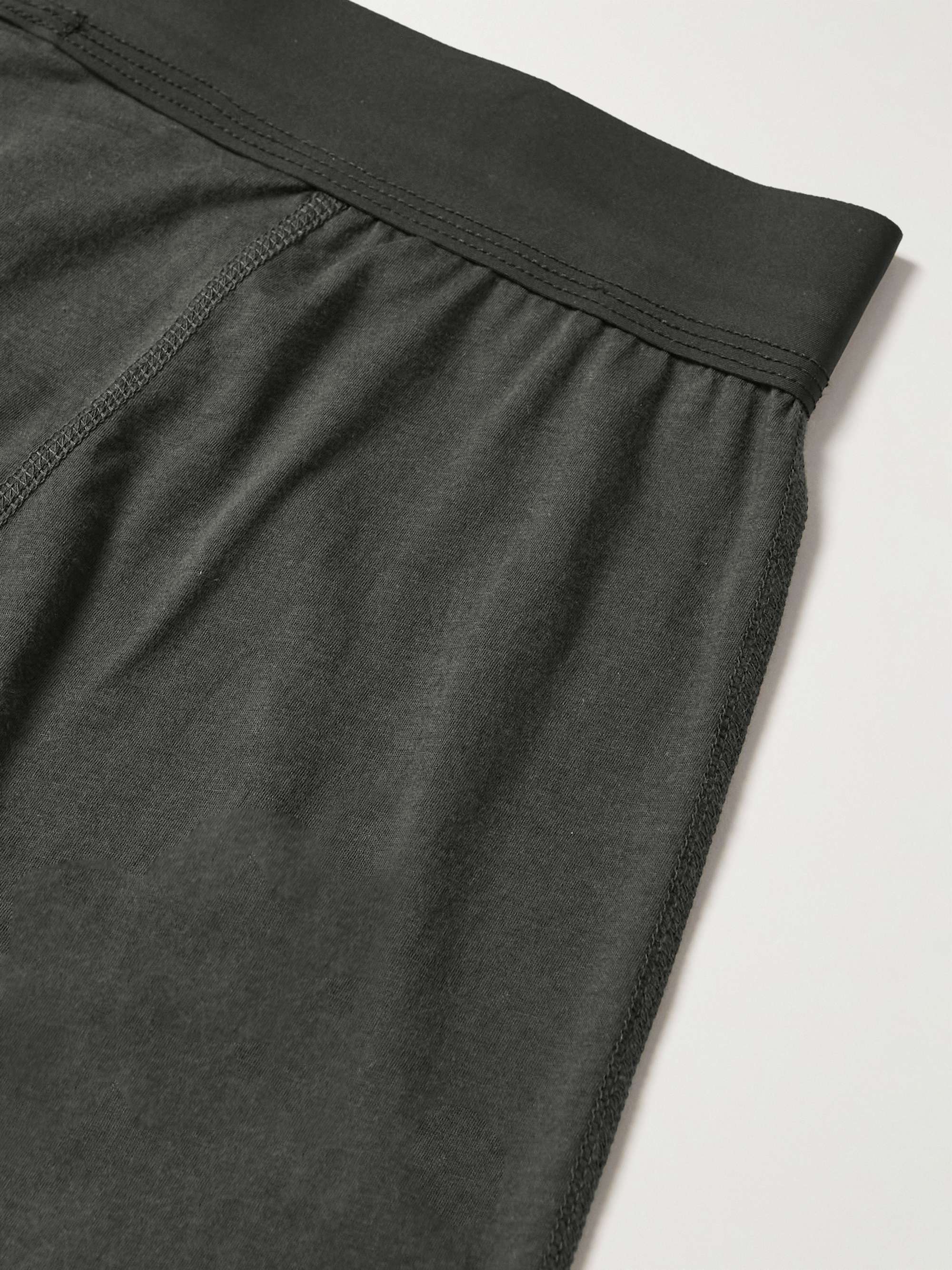 JAMES PERSE Luxe Lotus Cotton-Jersey Boxer Shorts