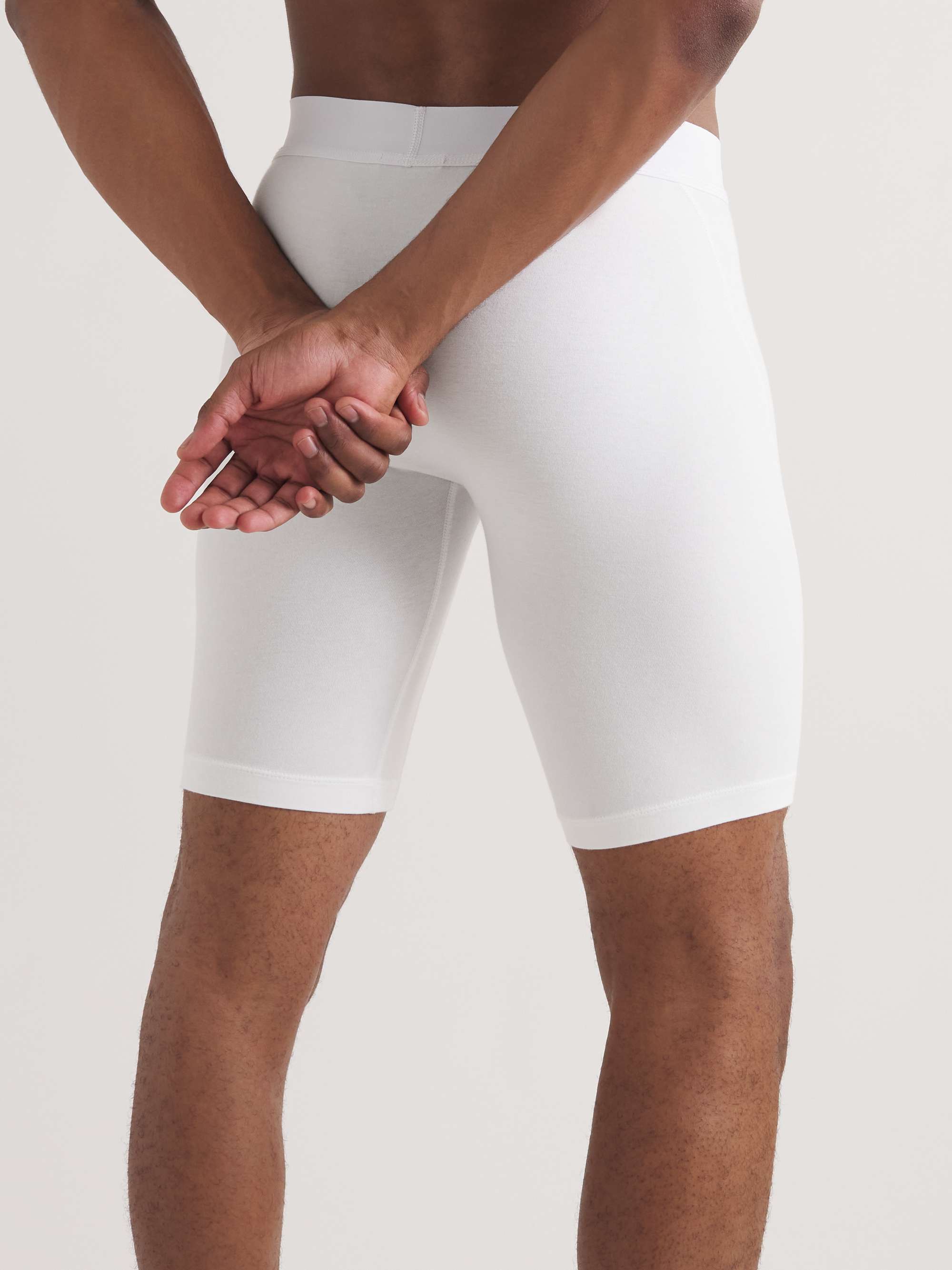 JAMES PERSE Elevated Lotus Sport Cotton-Blend Jersey Boxer Briefs