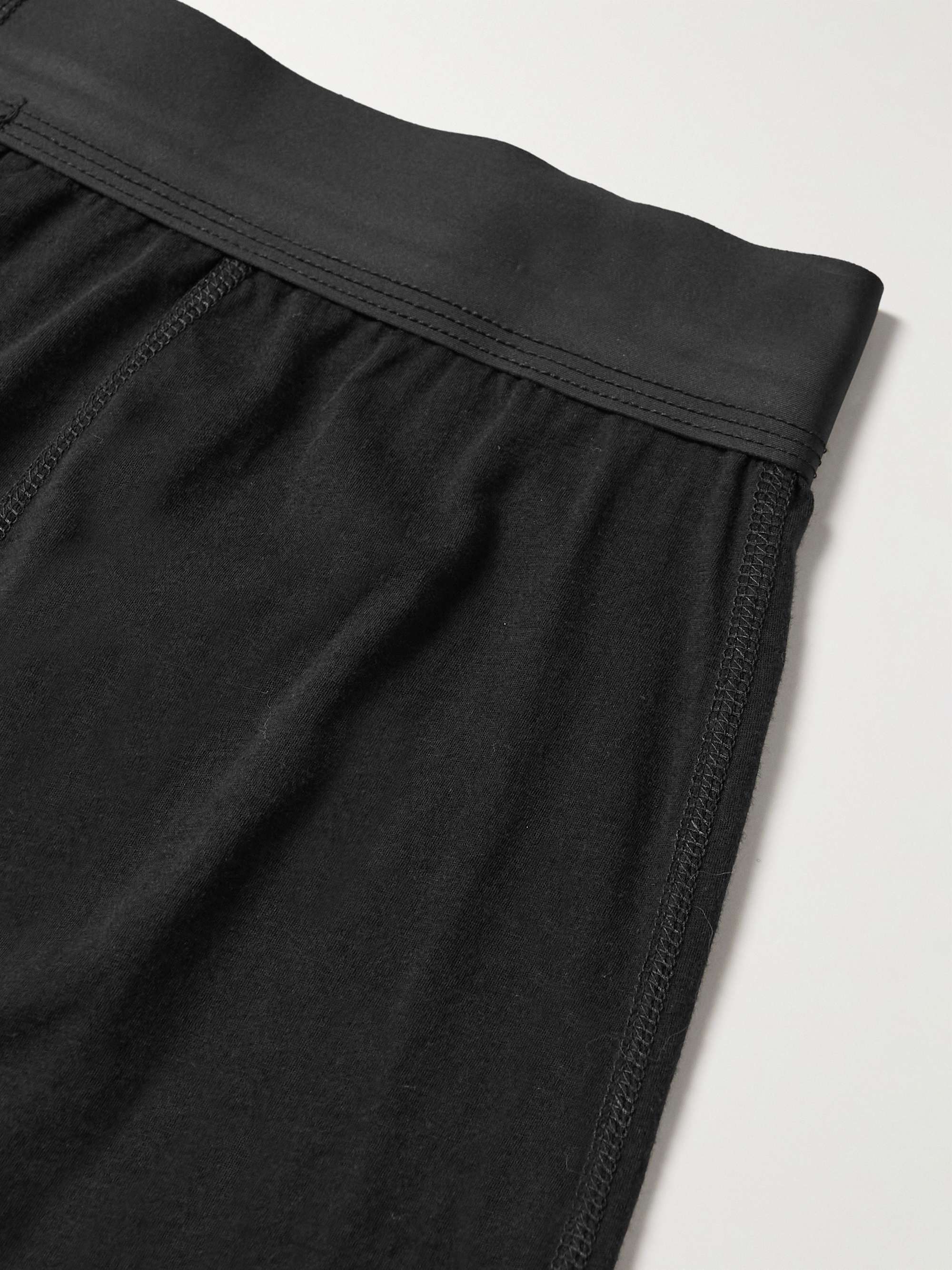 JAMES PERSE Luxe Lotus Cotton-Jersey Boxer Shorts