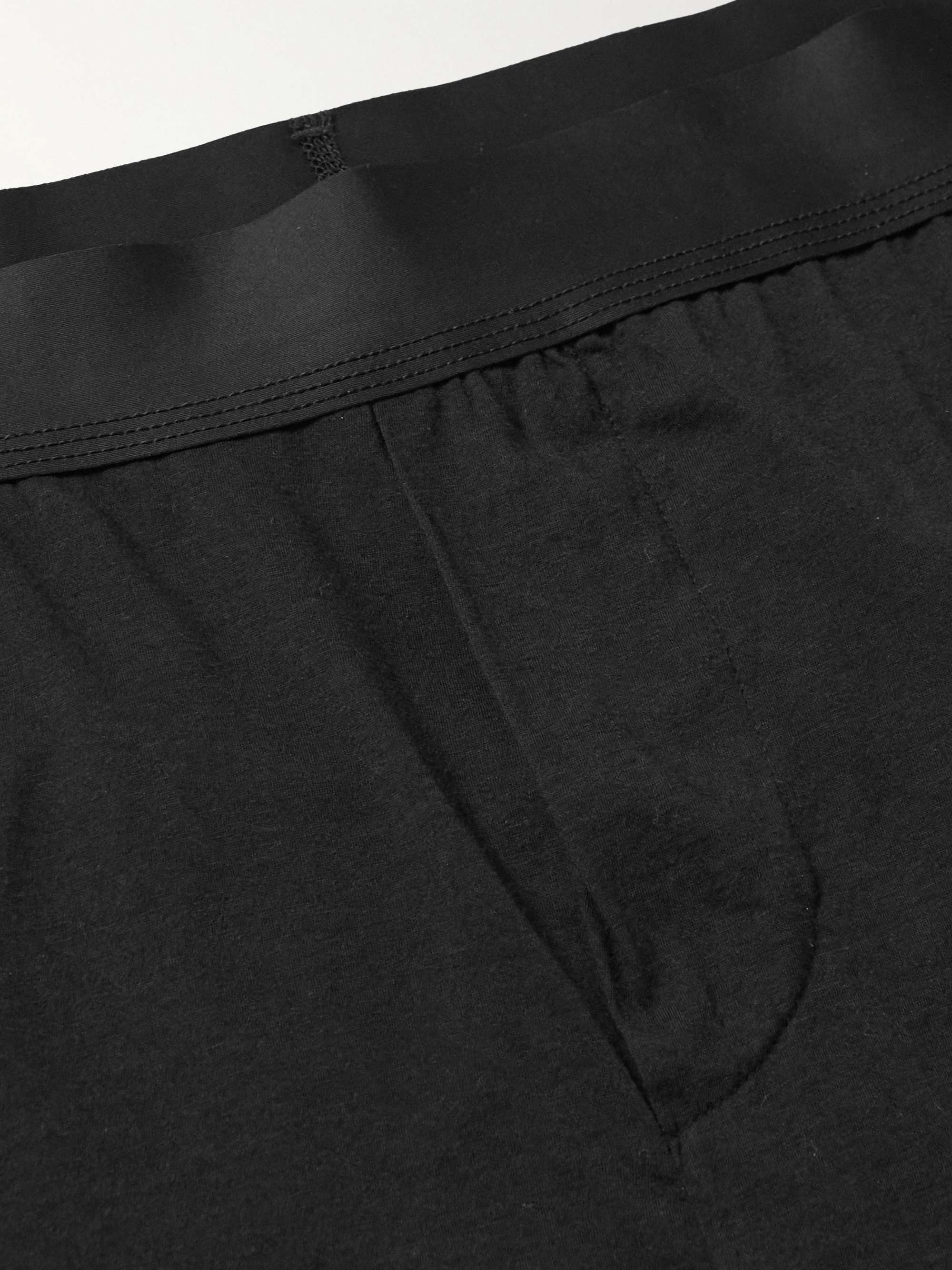 JAMES PERSE Luxe Lotus Cotton-Jersey Boxer Shorts