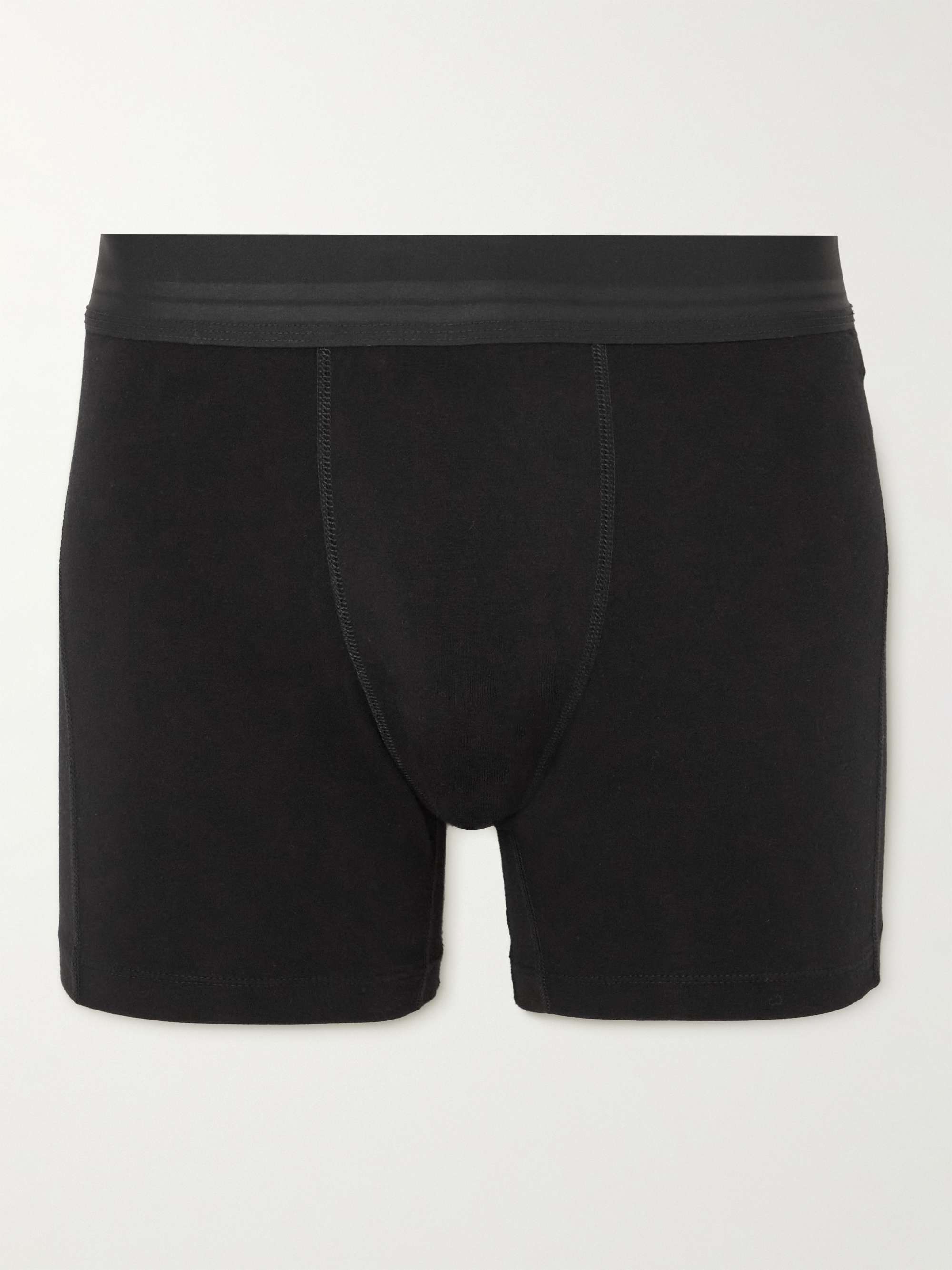 JAMES PERSE Elevated Lotus Sport Cotton-Blend Jersey Boxer Briefs