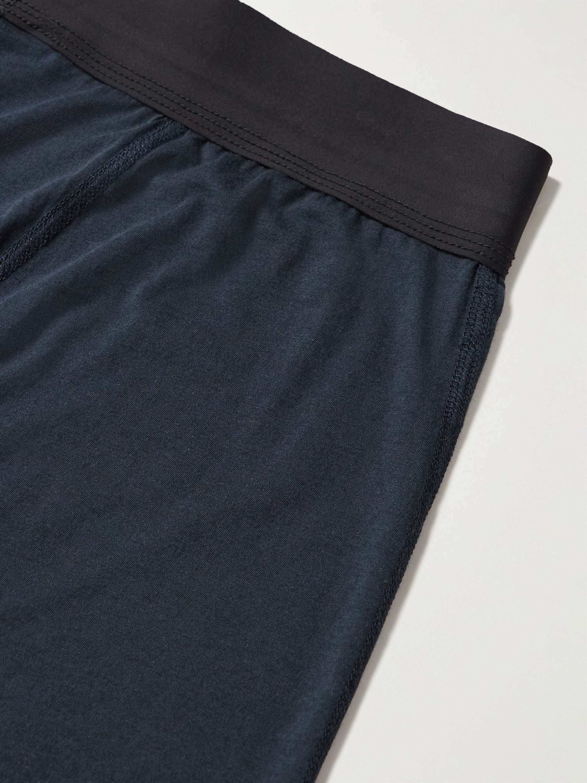 JAMES PERSE Luxe Lotus Cotton-Jersey Boxer Shorts