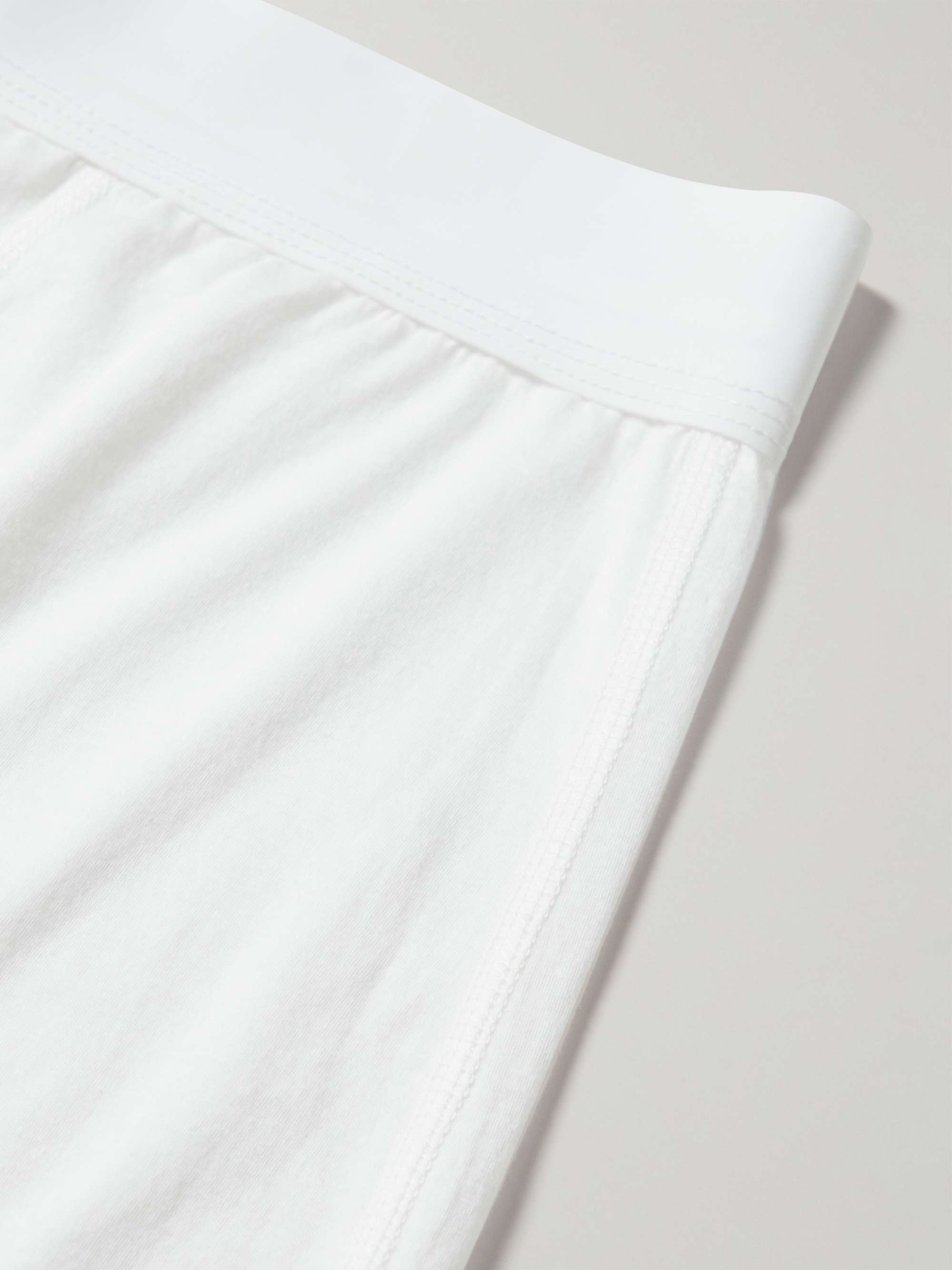 JAMES PERSE Luxe Lotus Cotton-Jersey Boxer Shorts