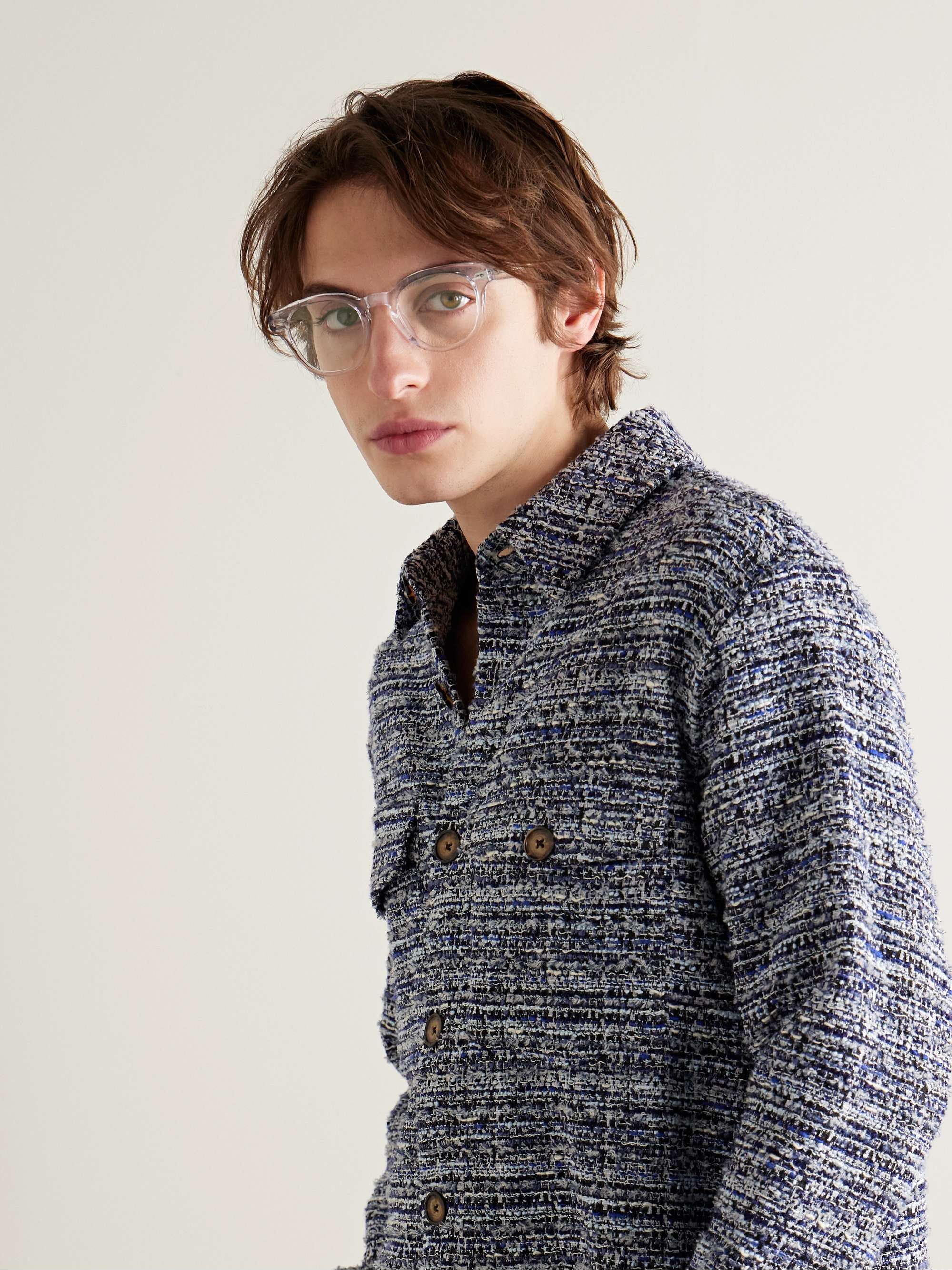 OLIVER PEOPLES + Cary Grant 48 Round-Frame Acetate Optical Lenses
