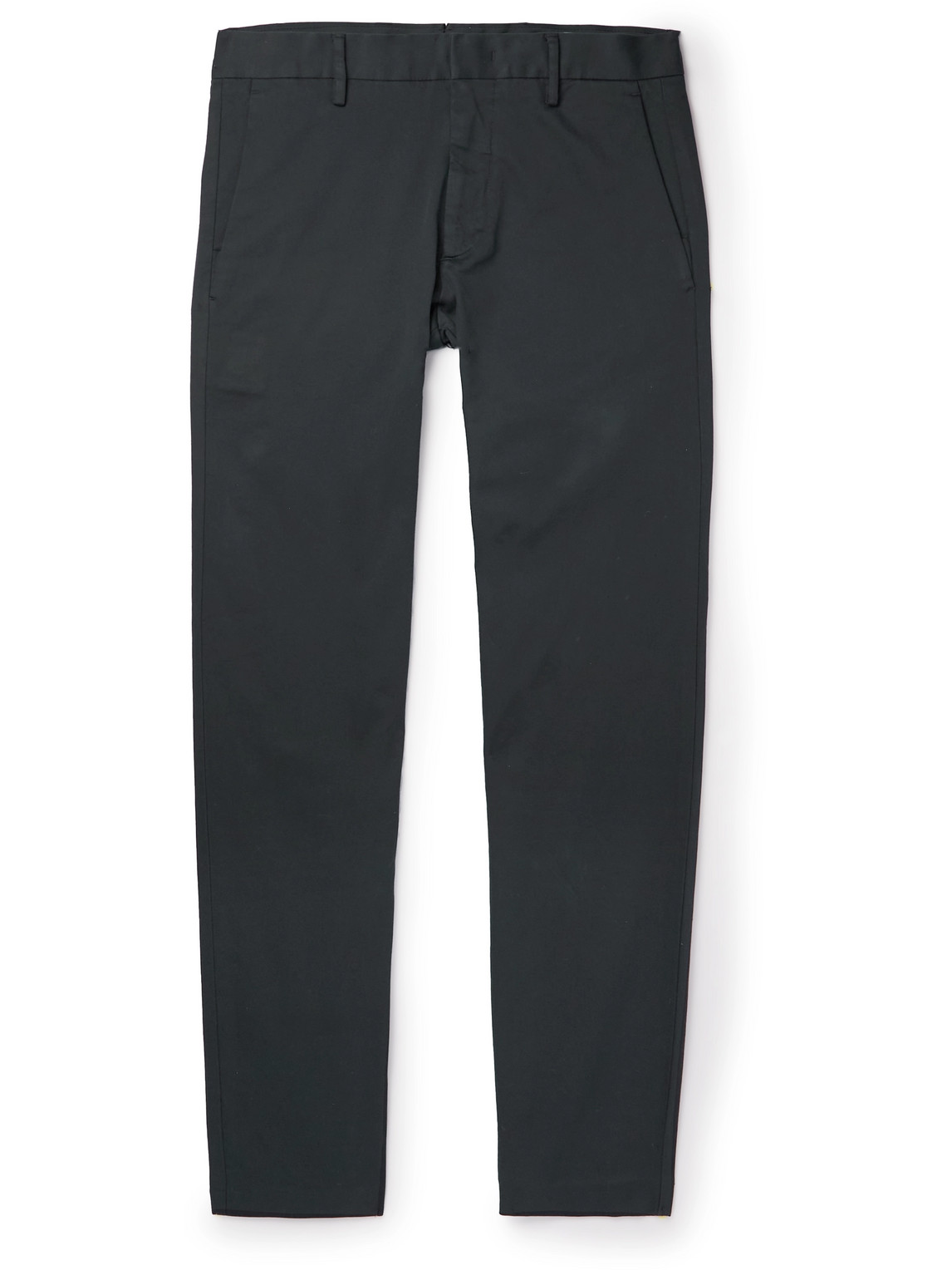 Nn07 Theo Stretch Organic Cotton-twill Chinos In Dark Grey