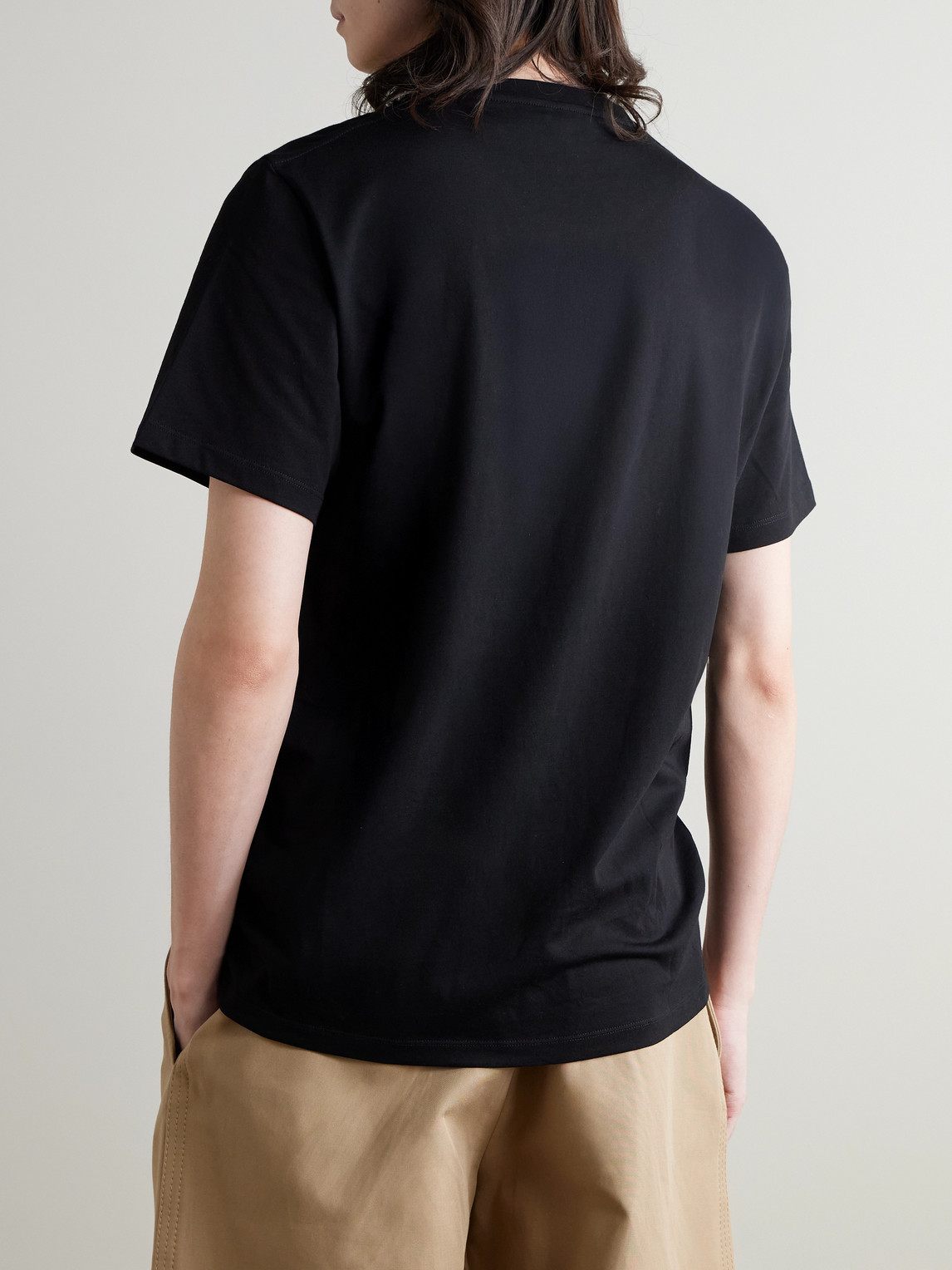 Loewe Logo Anagram Cotton Jersey T-shirt In Black