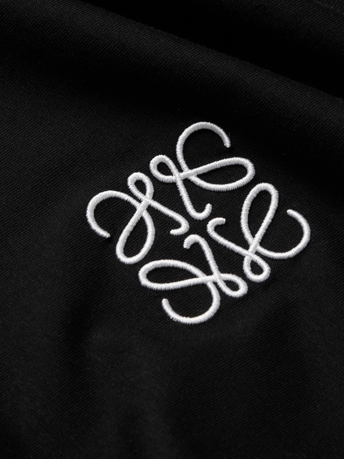 Loewe Logo Anagram Cotton Jersey T-shirt In Black