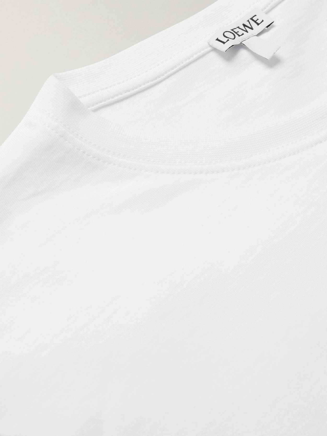 LOEWE Slim-Fit Logo-Embroidered Cotton-Jersey T-Shirt for Men | MR PORTER