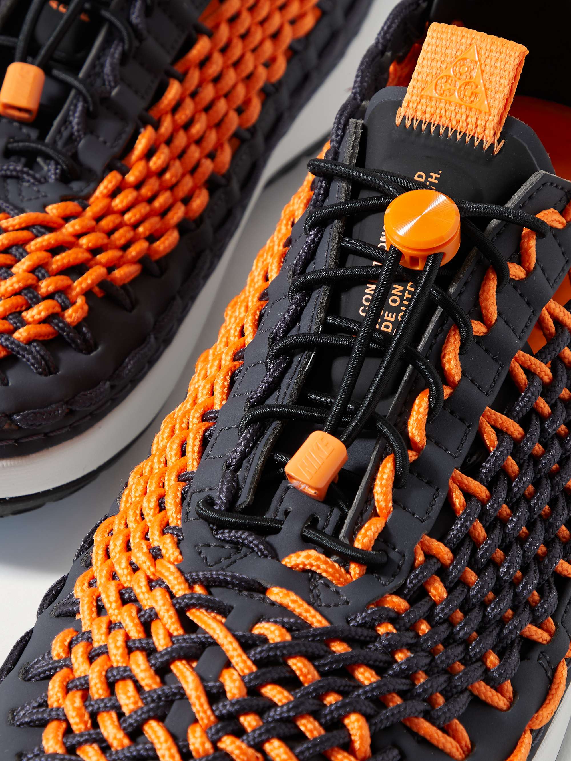 NIKE ACG Watercat+ Rubber-Trimmed Woven Cord Sneakers for Men | PORTER