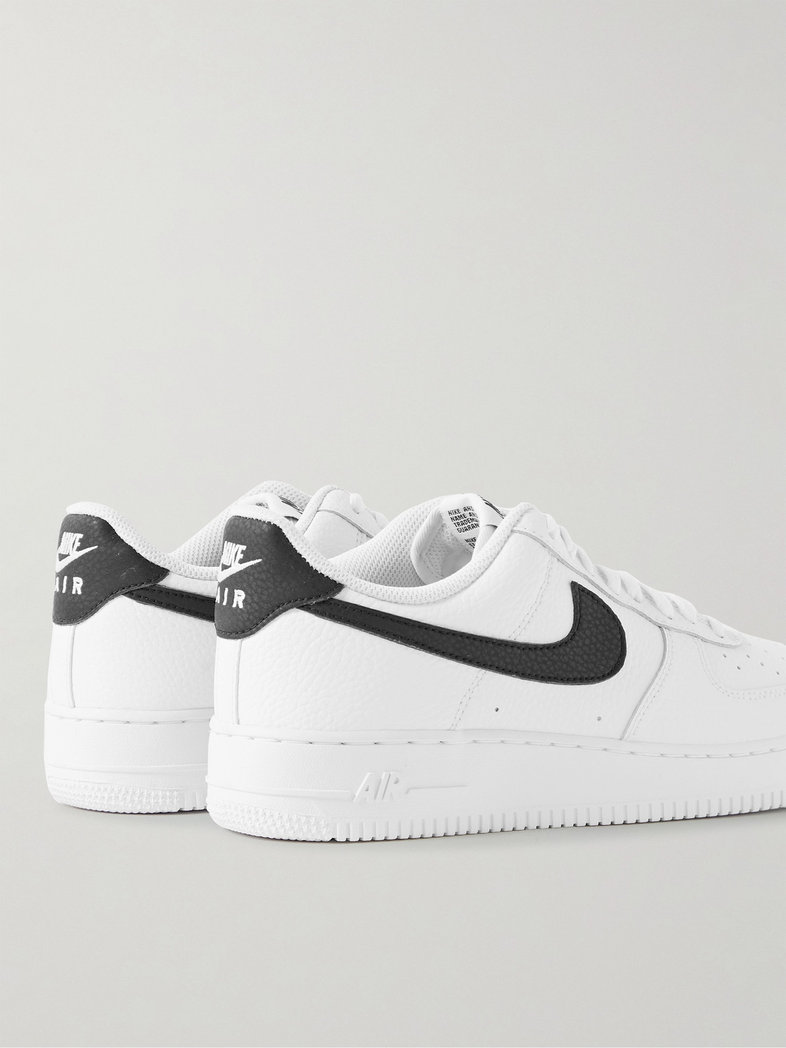 Shop Nike Air Force 1 '07 Full-grain Leather Sneakers In White