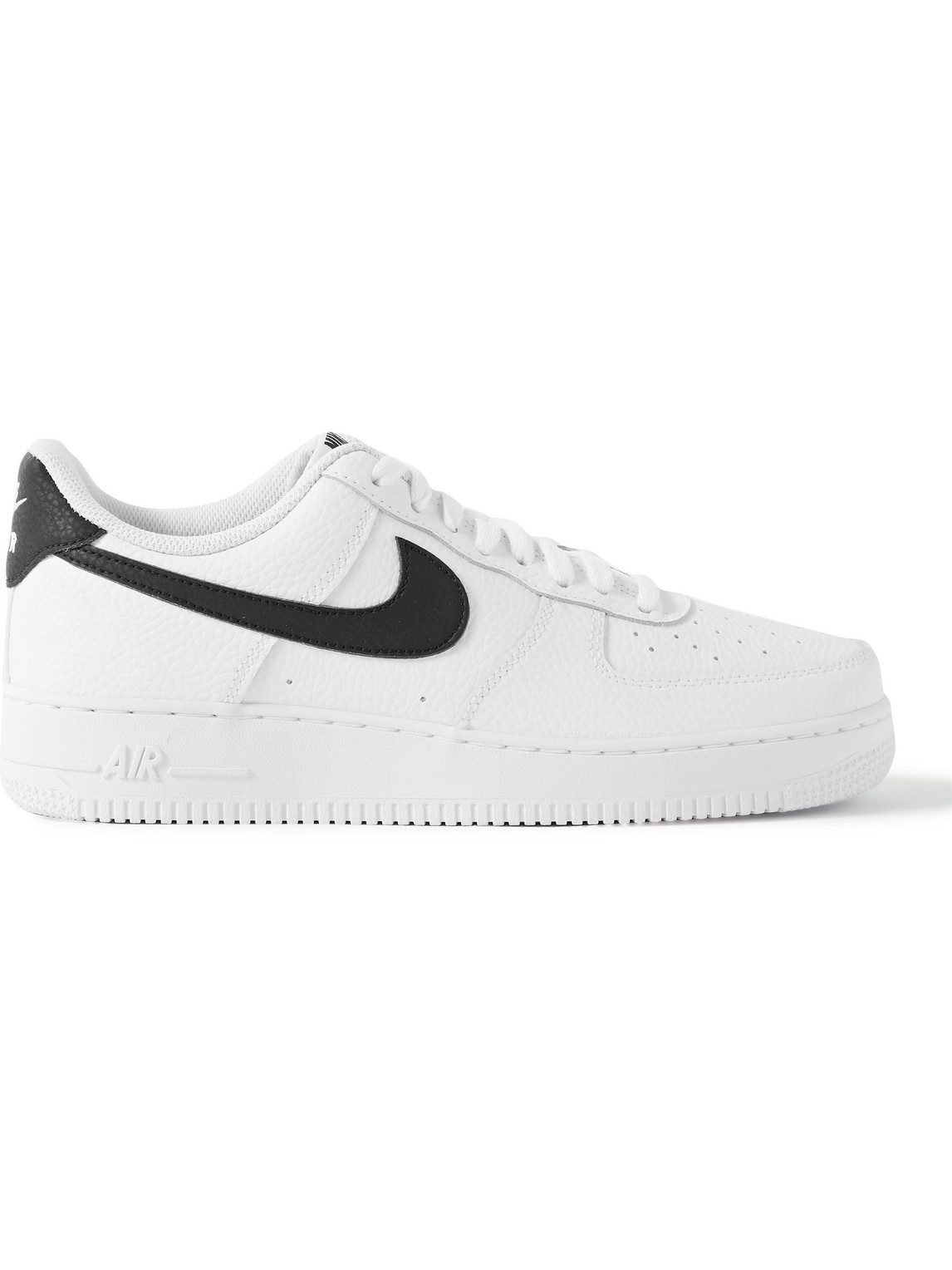 Shop Nike Air Force 1 '07 Full-grain Leather Sneakers In White