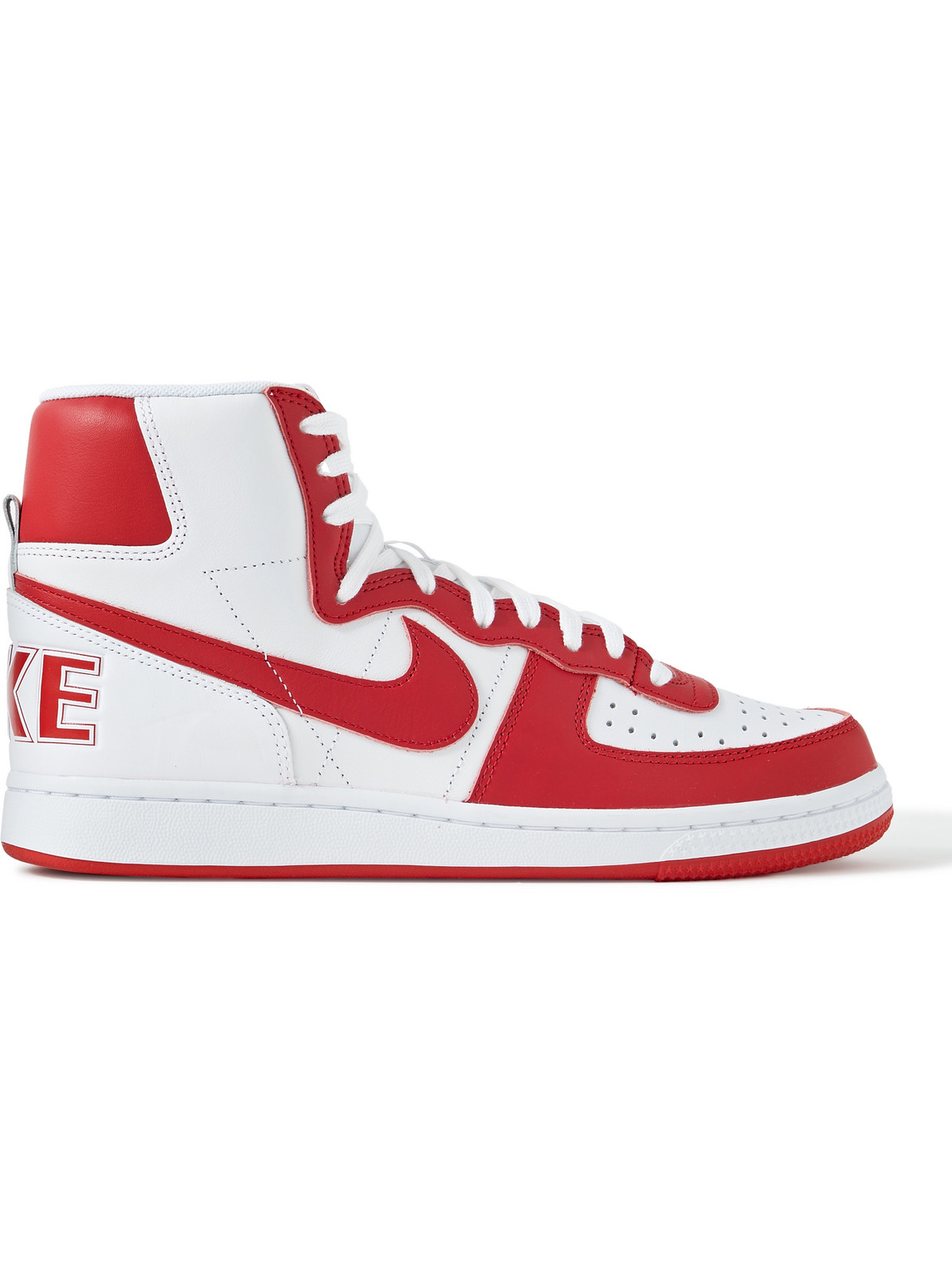 Nike - Terminator Leather High-Top Sneakers - Men - Red - US 8