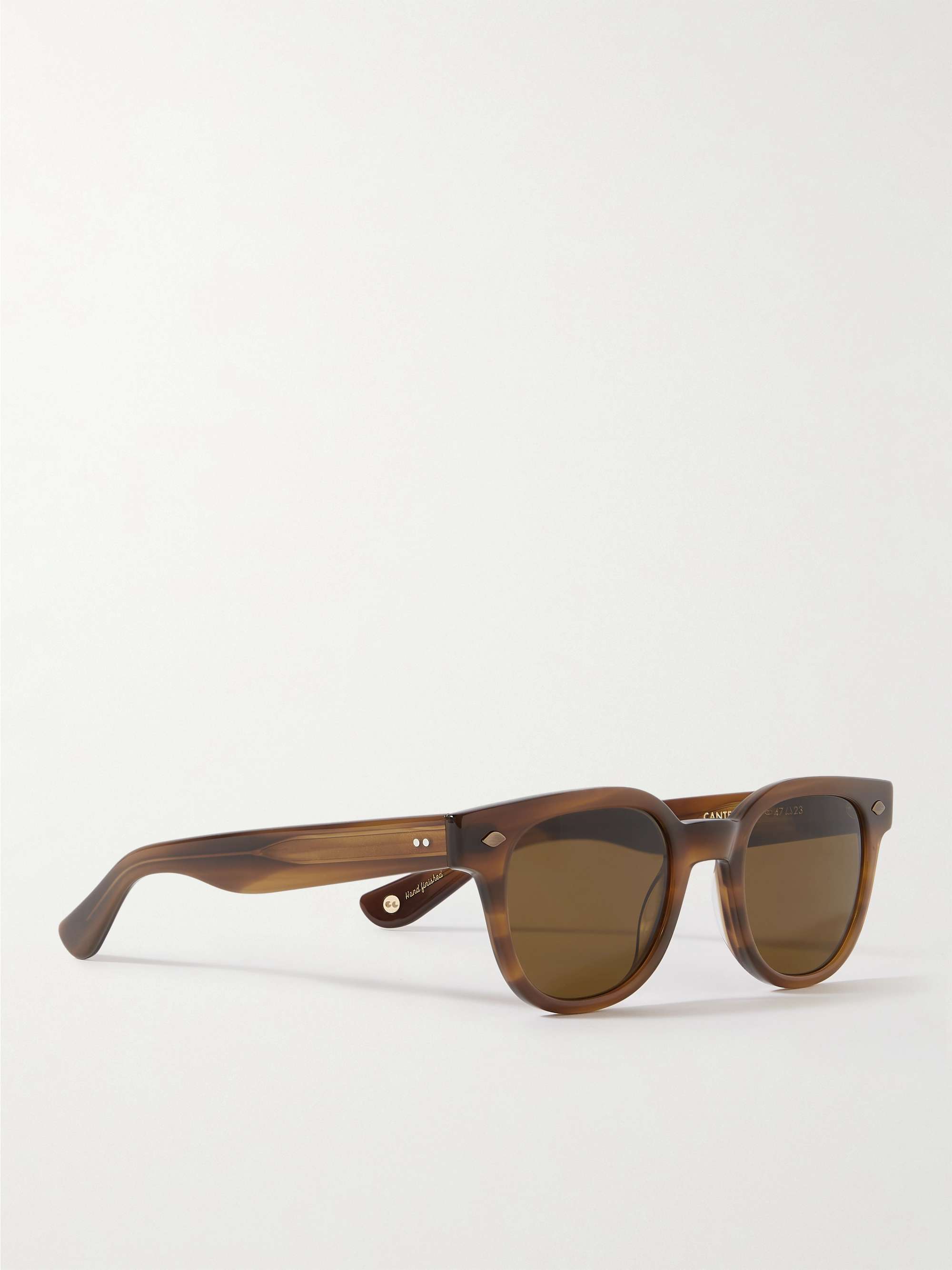 GARRETT LEIGHT CALIFORNIA OPTICAL Canter Round-Frame Tortoiseshell Acetate Sunglasses