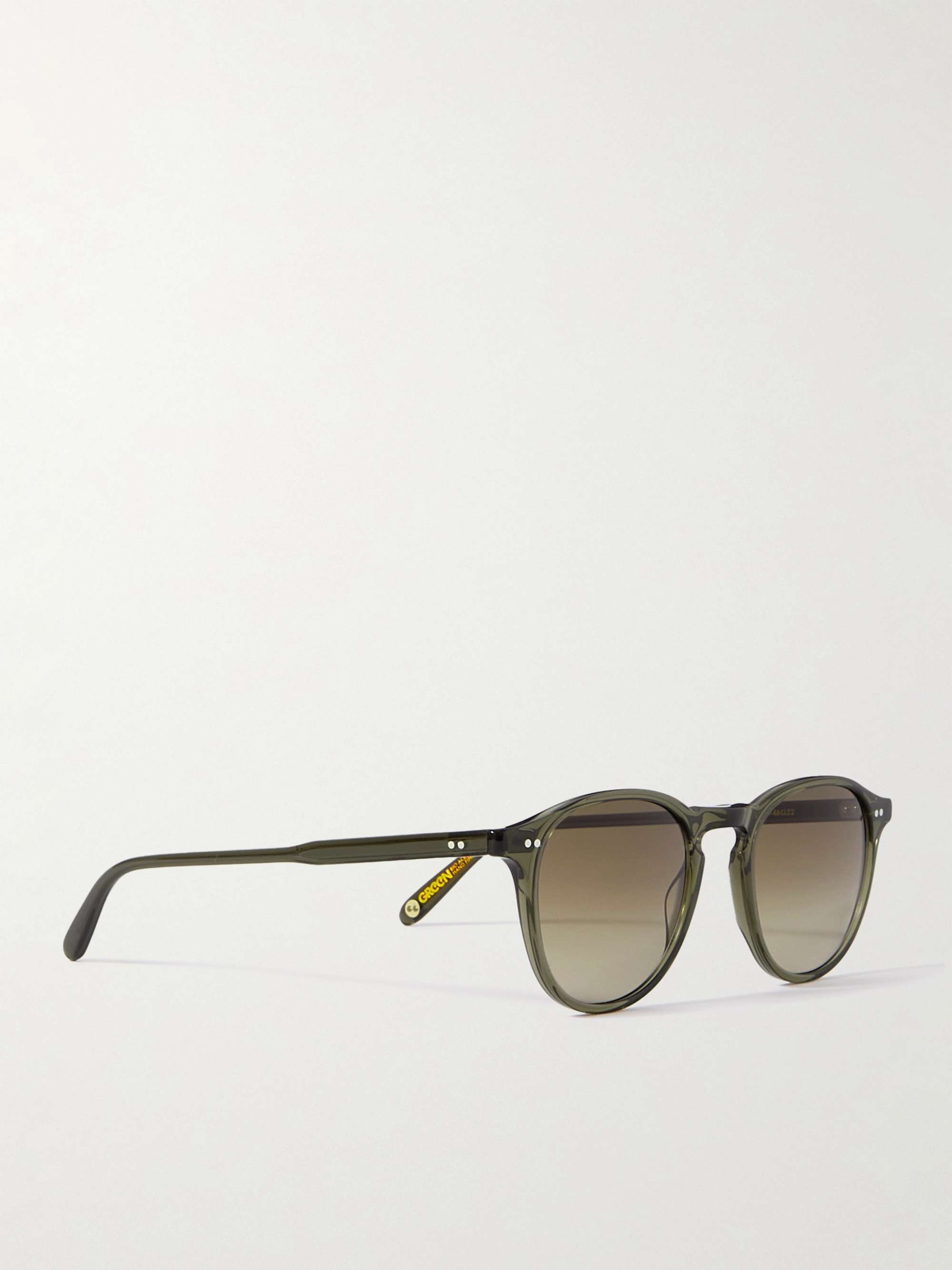 GARRETT LEIGHT CALIFORNIA OPTICAL Hampton Round-Frame Acetate Sunglasses