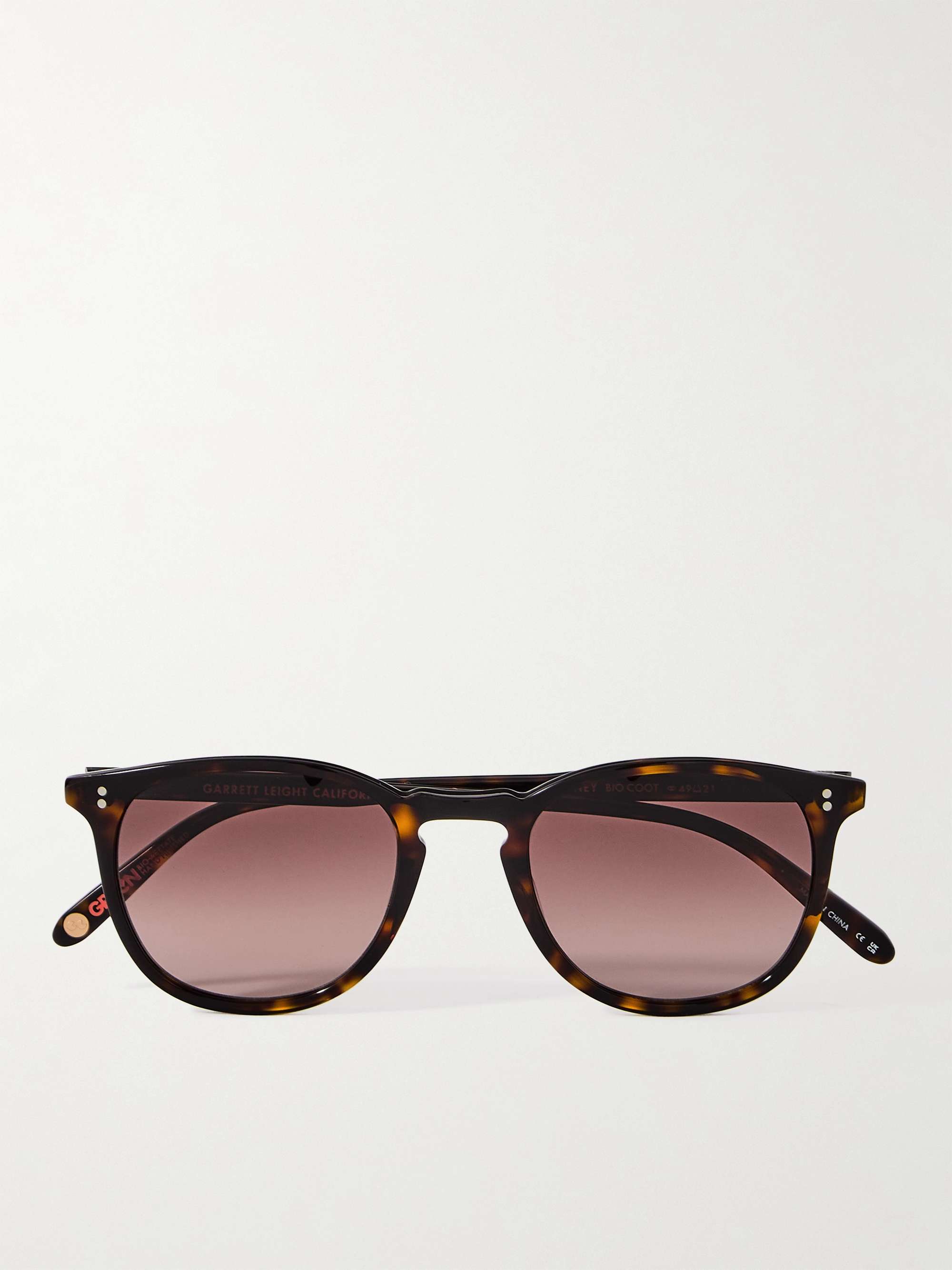 GARRETT LEIGHT CALIFORNIA OPTICAL Kinney Round-Frame Acetate Sunglasses
