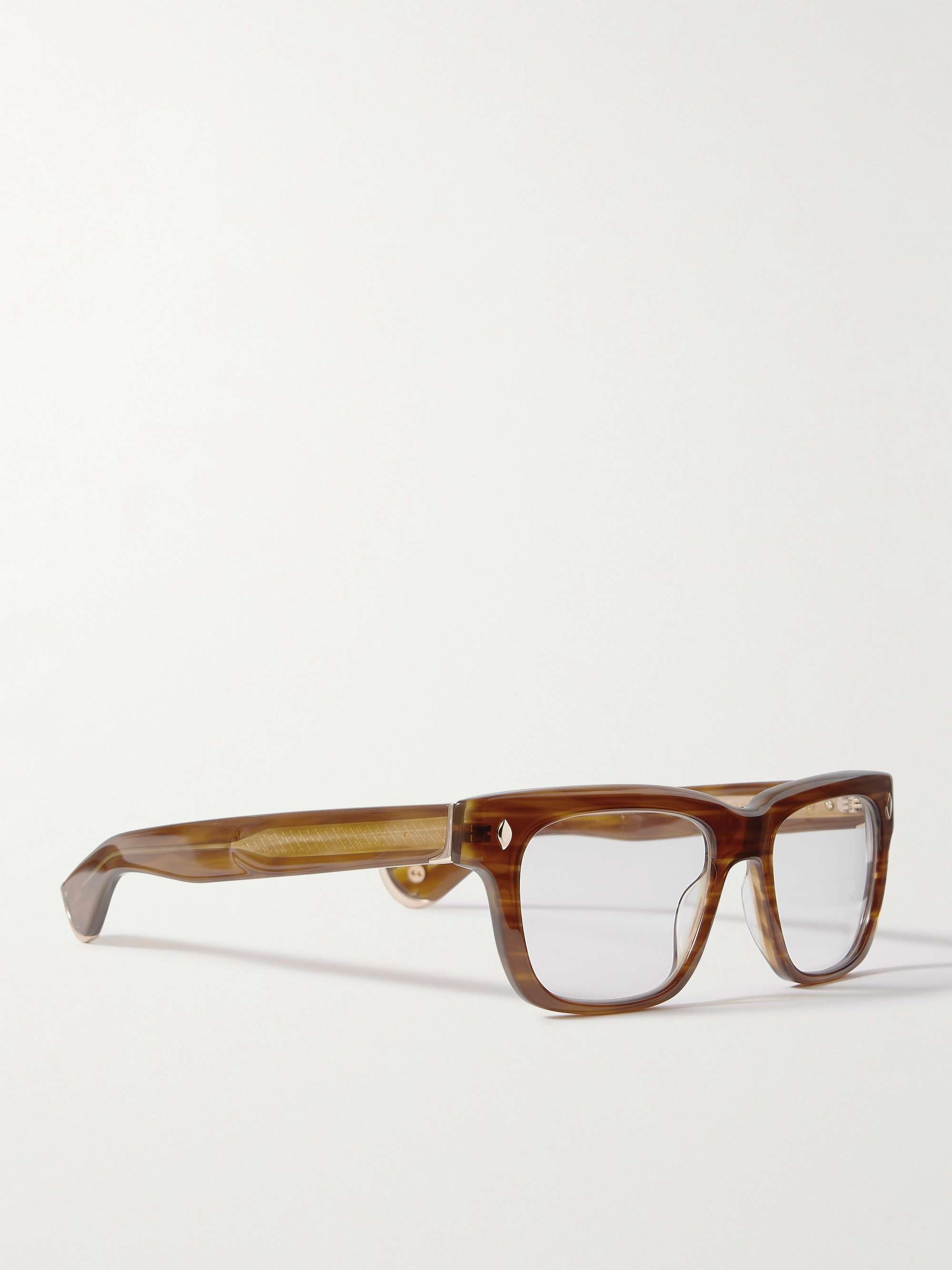 GARRETT LEIGHT CALIFORNIA OPTICAL + Officine Générale Square-Frame Tortoiseshell Acetate Optical Lenses