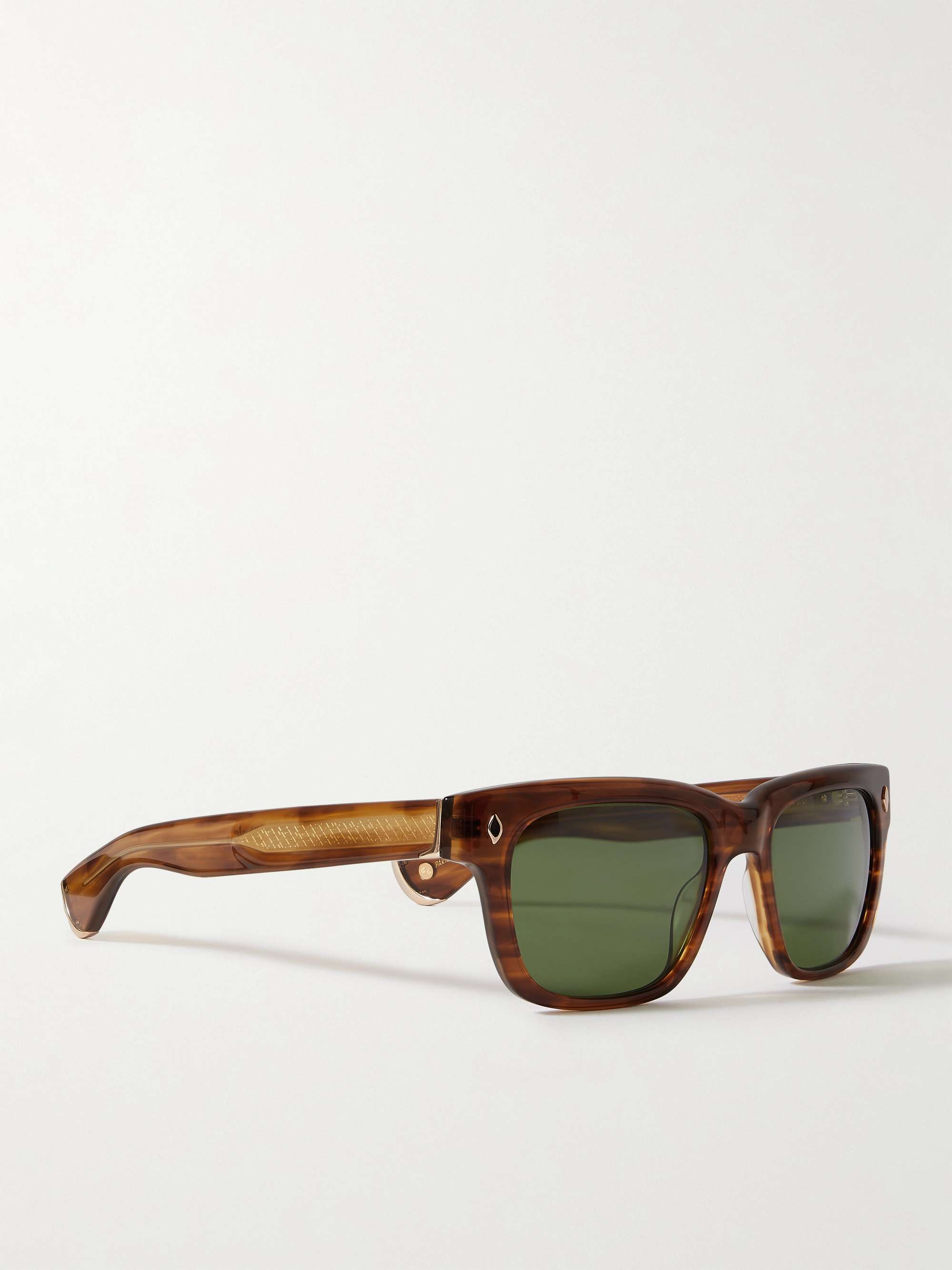 GARRETT LEIGHT CALIFORNIA OPTICAL + Officine Générale Square-Frame Tortoiseshell Acetate Sunglasses