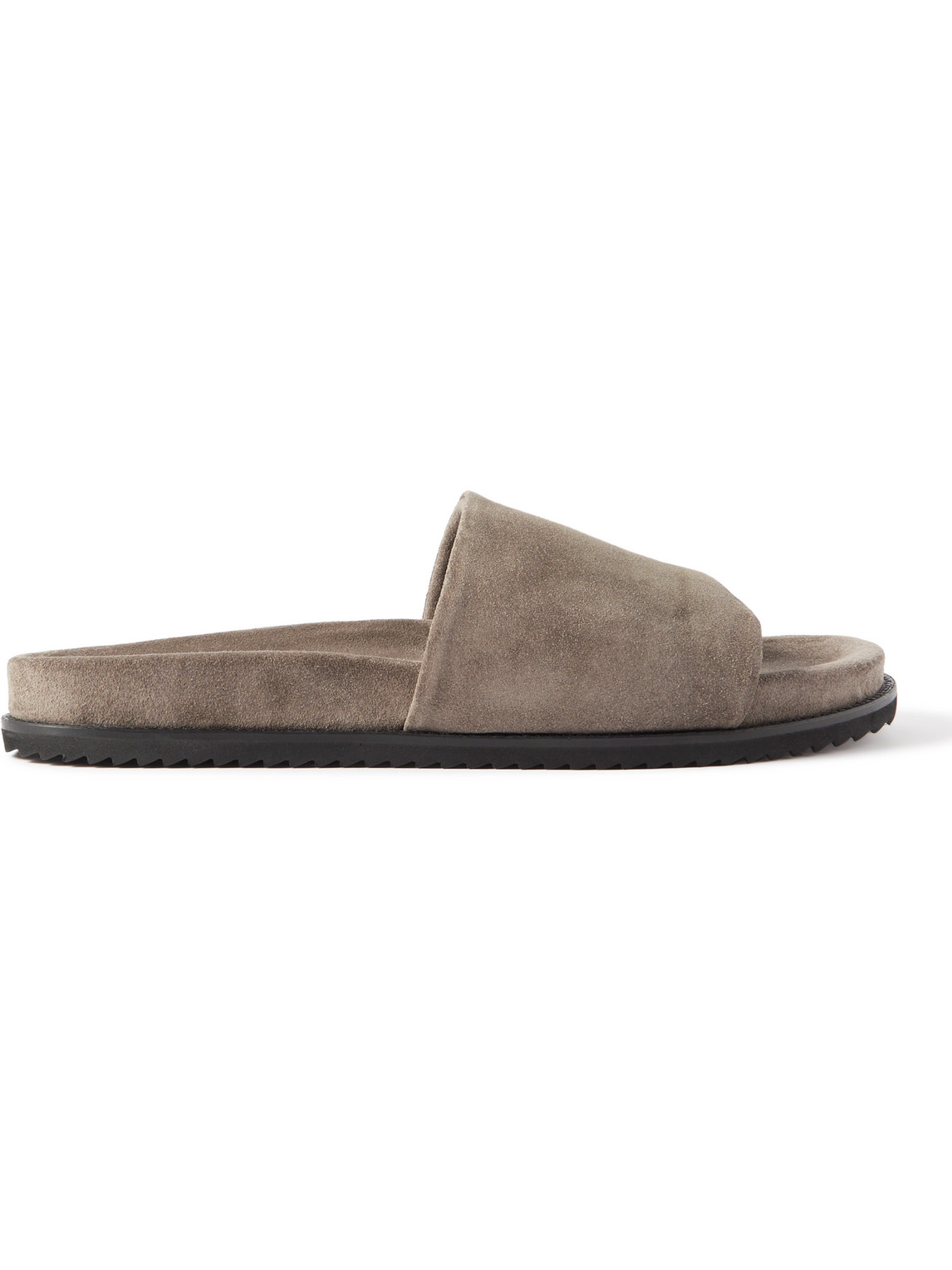 Mr P David Regenerated Suede By Evolo® Sandals In Brown