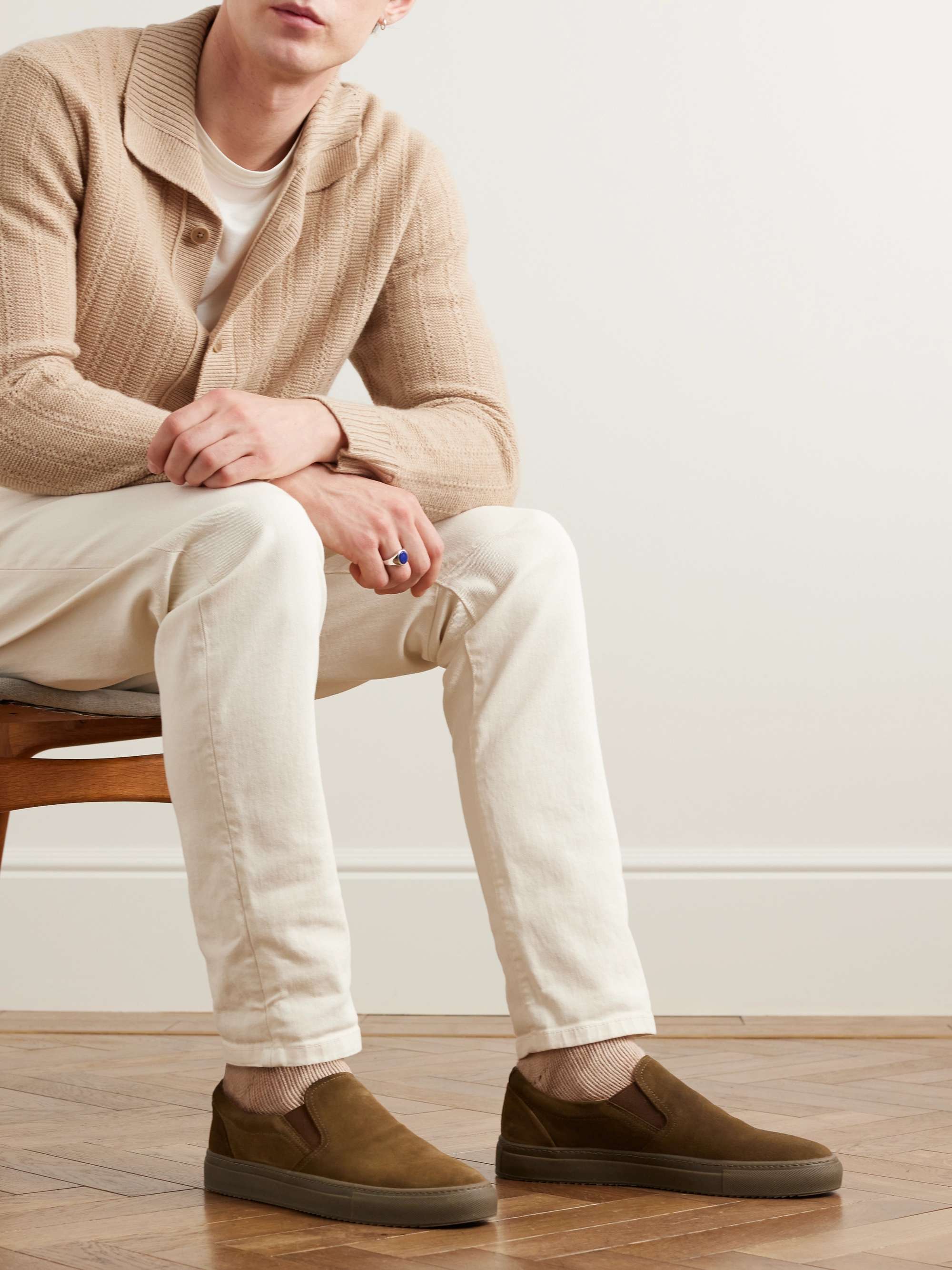 MR P. Regenerated Suede by evolo® Slip-On Sneakers