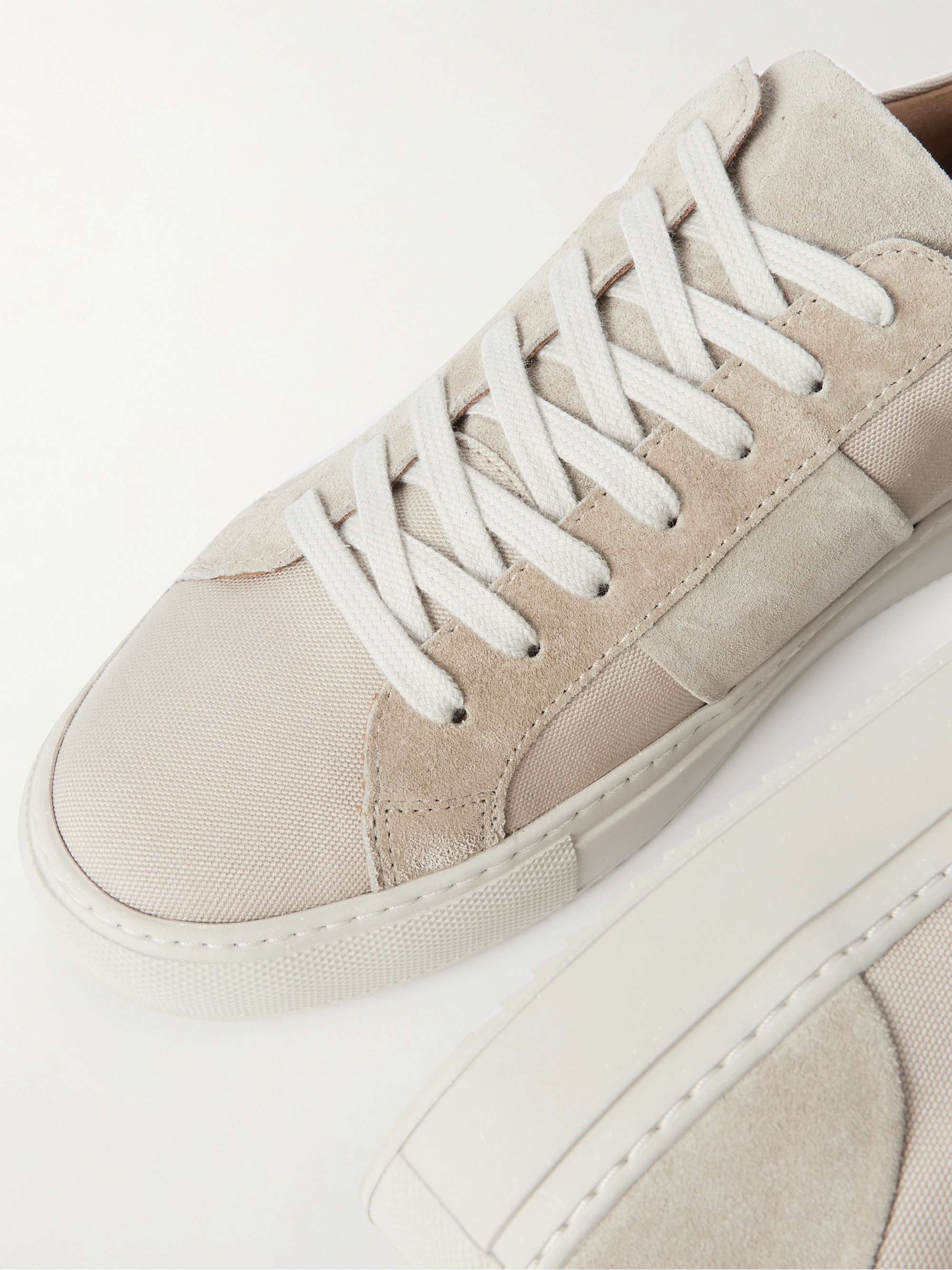 MR P. Suede-Trimmed Canvas Sneakers