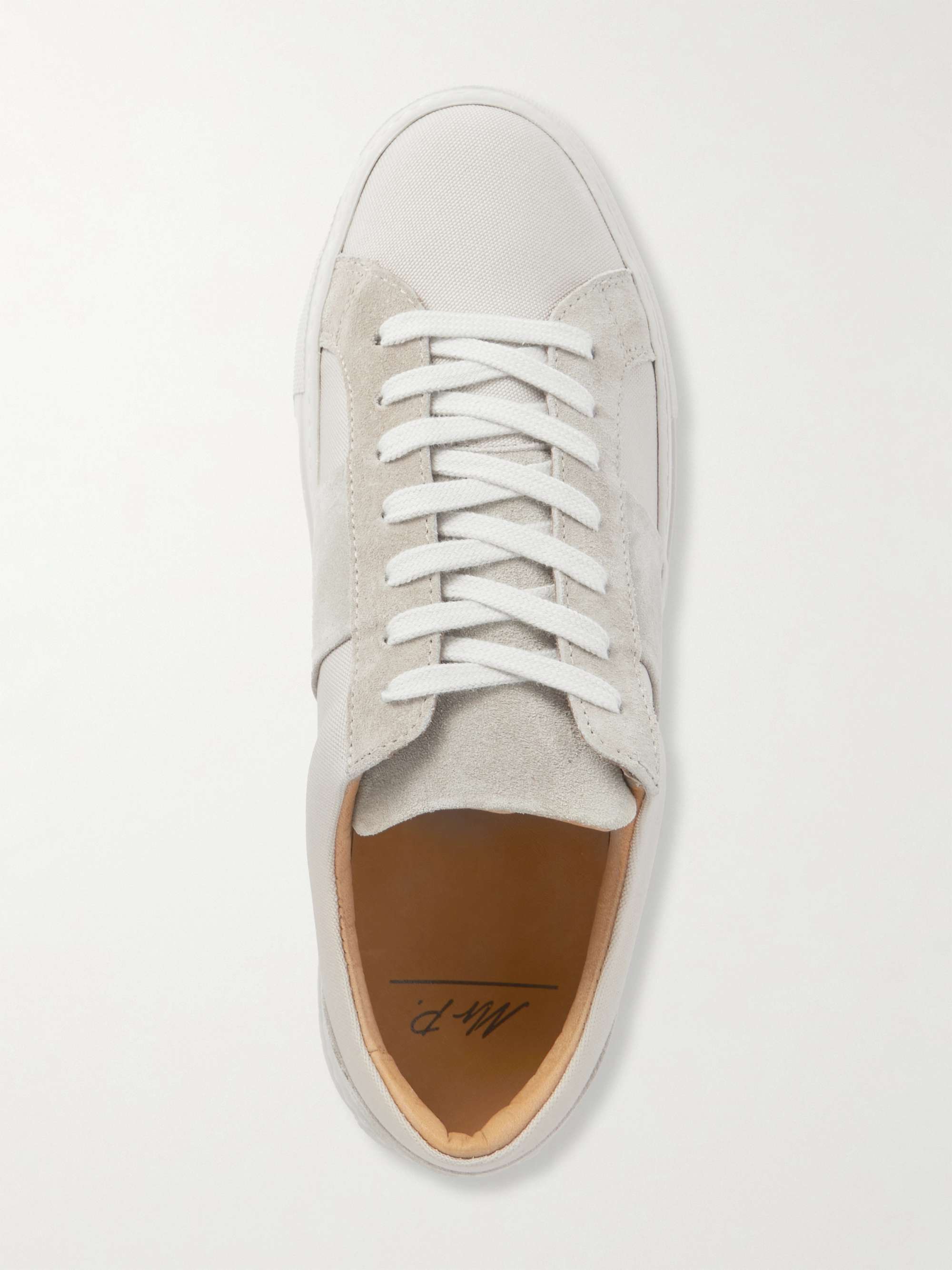 MR P. Suede-Trimmed Canvas Sneakers