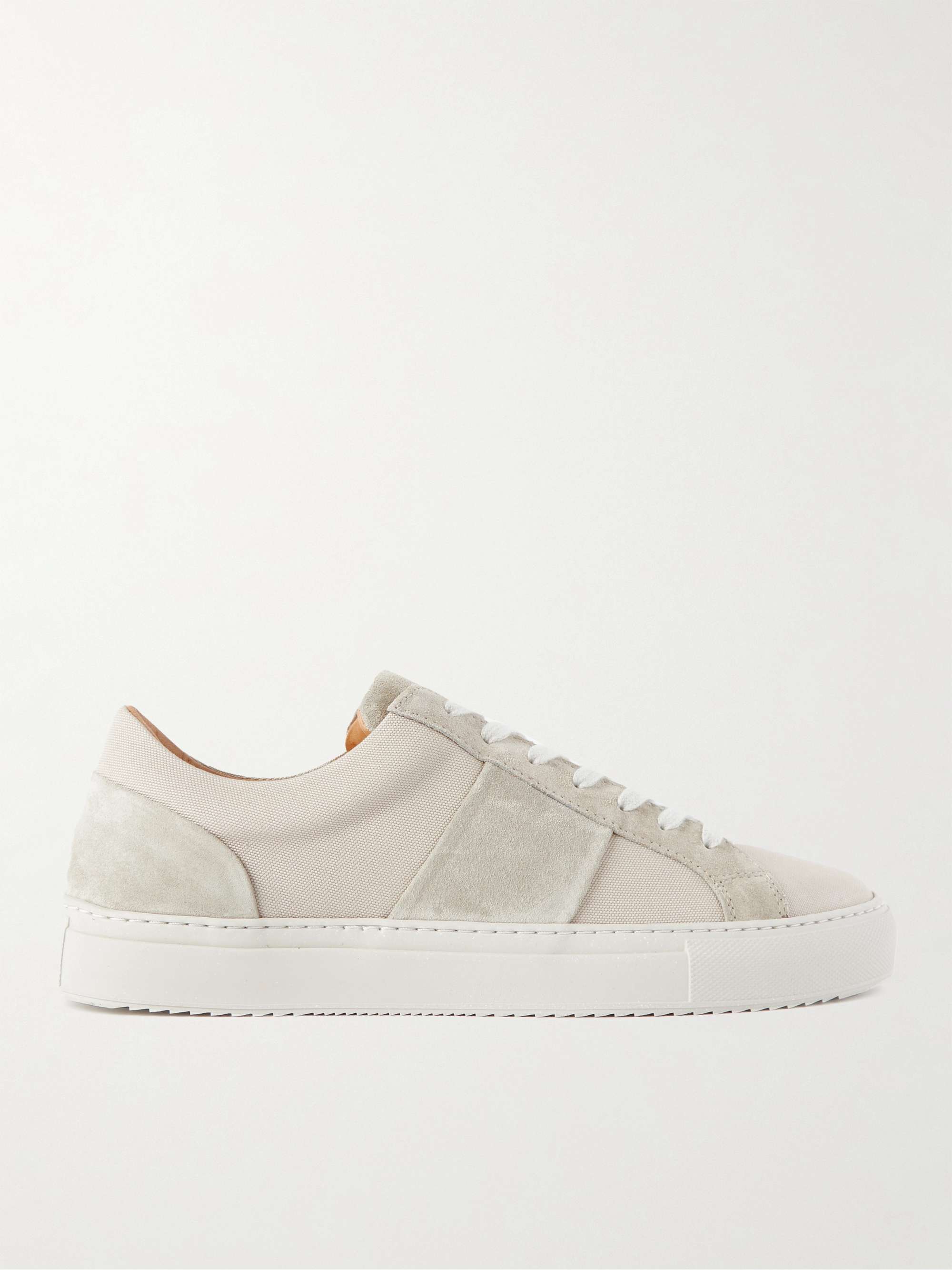 MR P. Suede-Trimmed Canvas Sneakers for Men | MR PORTER