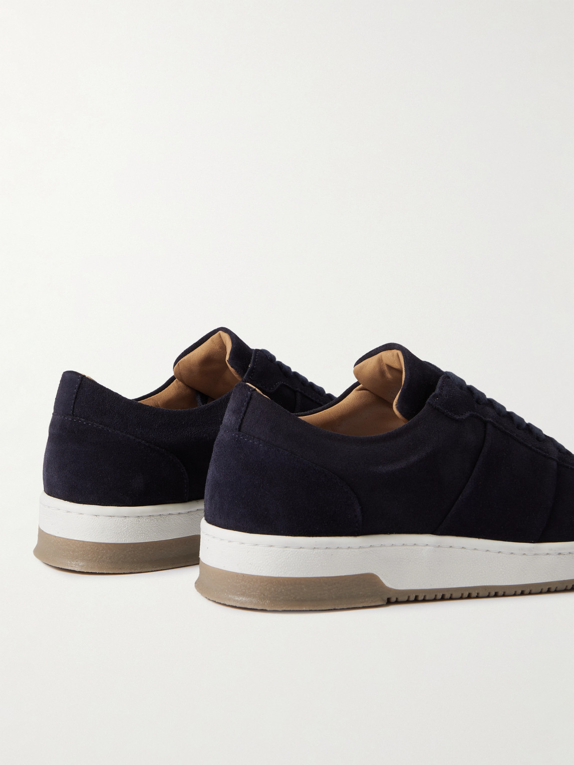 Shop Mr P Atticus Suede Sneakers In Blue