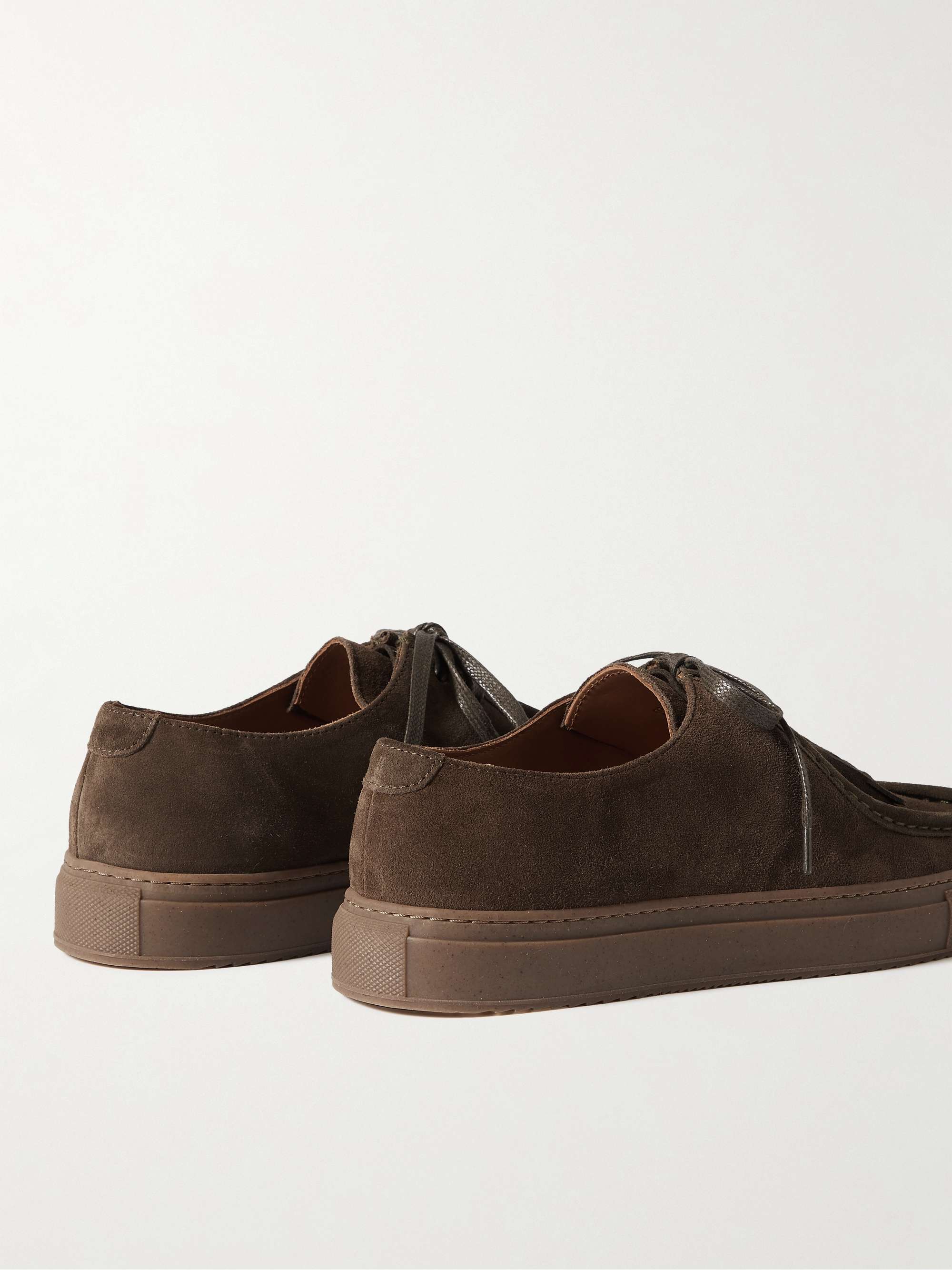MR P. Detachable Fringed Regenerated Suede by evolo® Derby Shoes