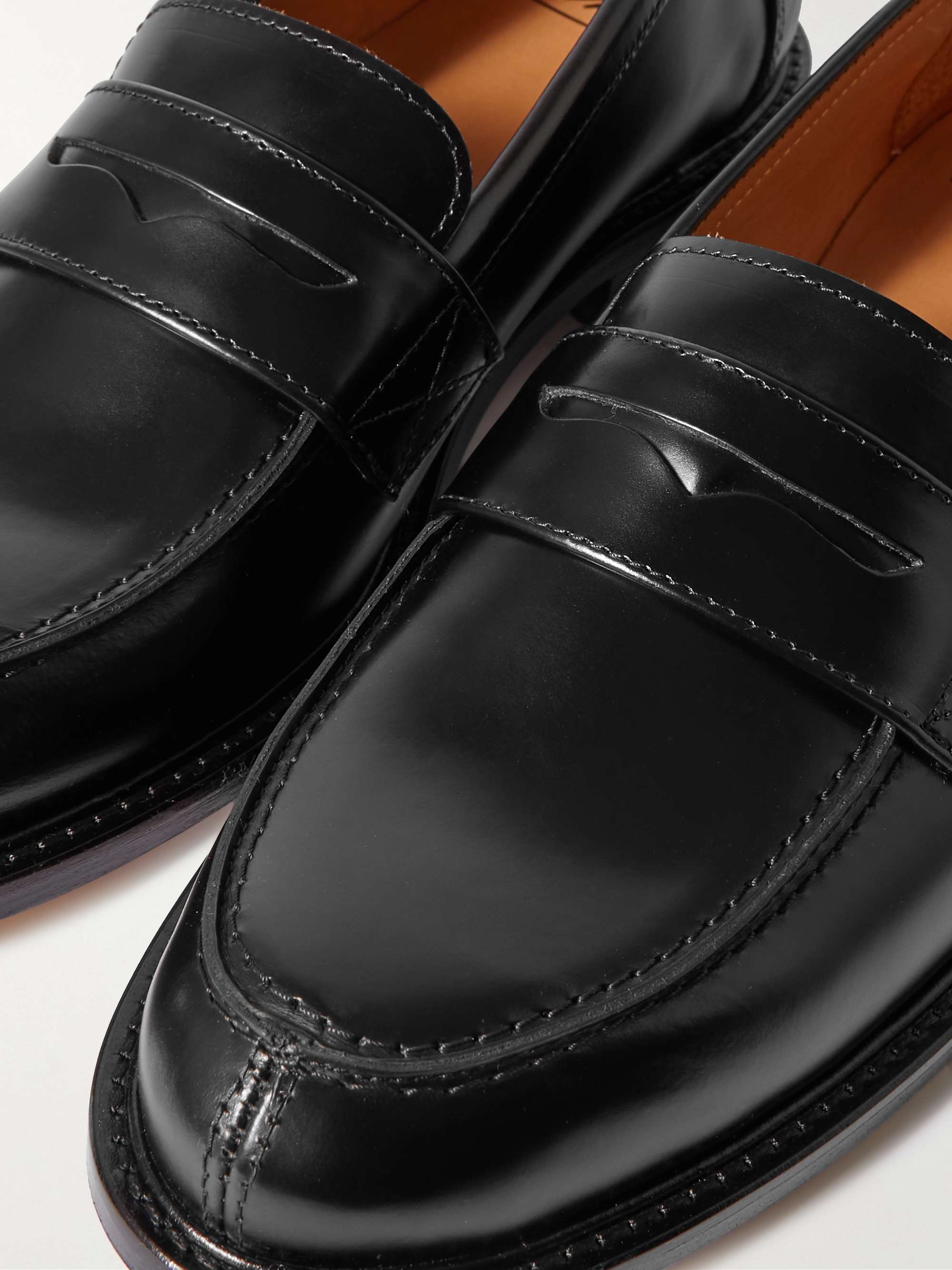 MR P. Scott Low-Cut Leather Loafers | MR PORTER