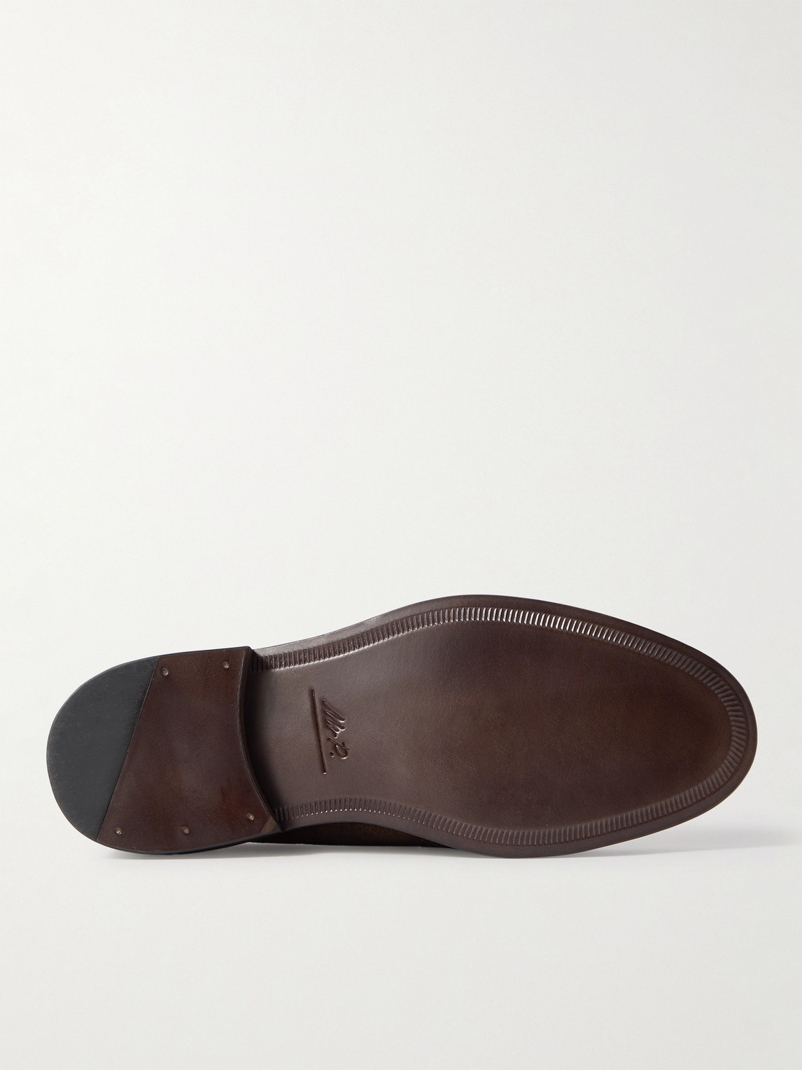 Shop Mr P Tasseled Regenerated Suede By Evolo® Loafers In Brown